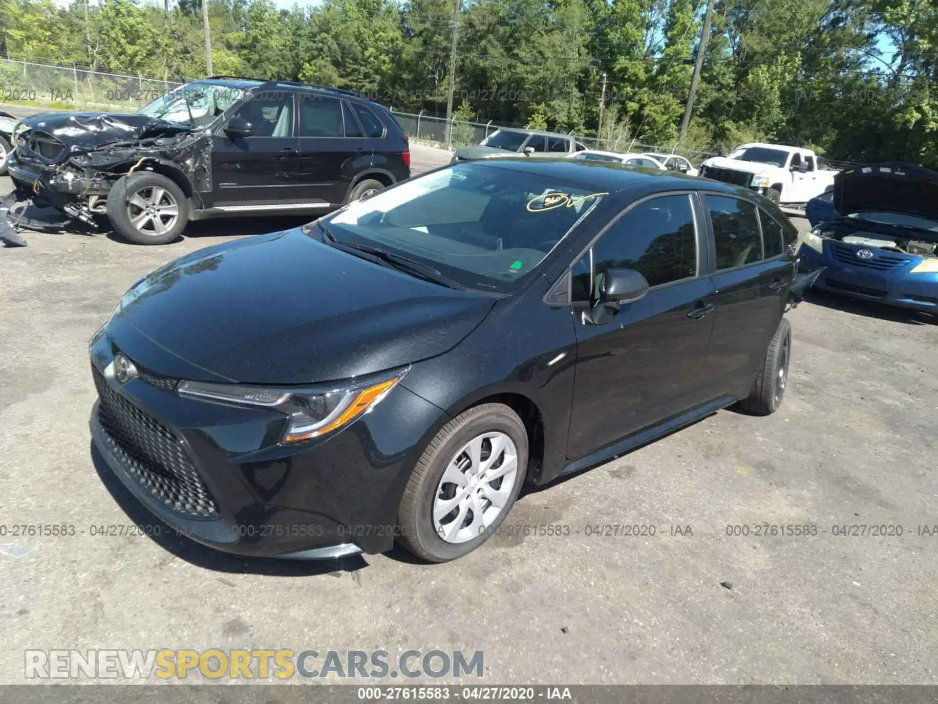 2 Photograph of a damaged car 5YFEPRAE2LP122403 TOYOTA COROLLA 2020