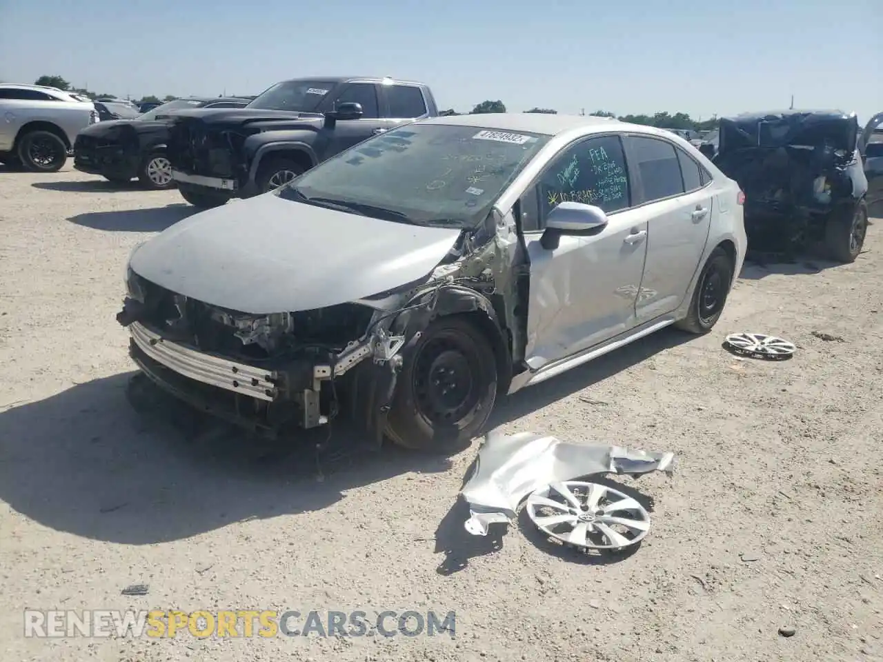 2 Photograph of a damaged car 5YFEPRAE2LP126466 TOYOTA COROLLA 2020