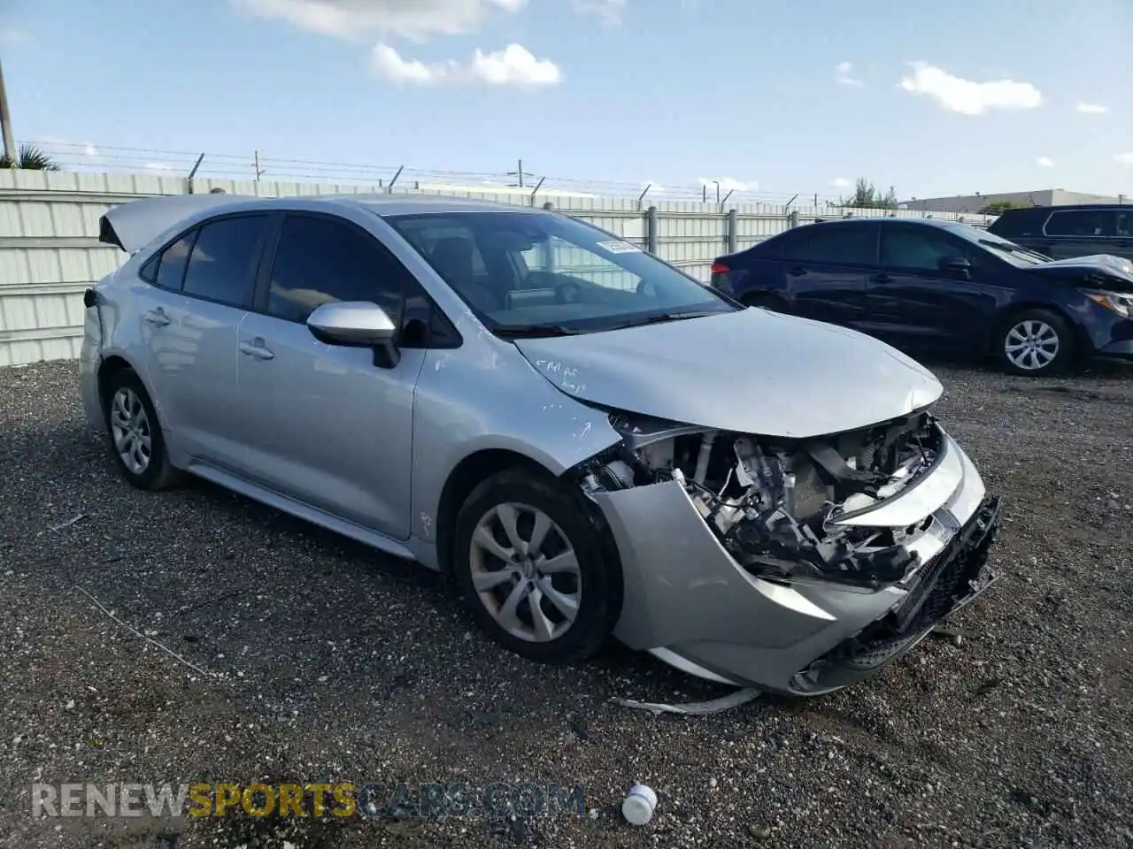 1 Photograph of a damaged car 5YFEPRAE2LP134518 TOYOTA COROLLA 2020