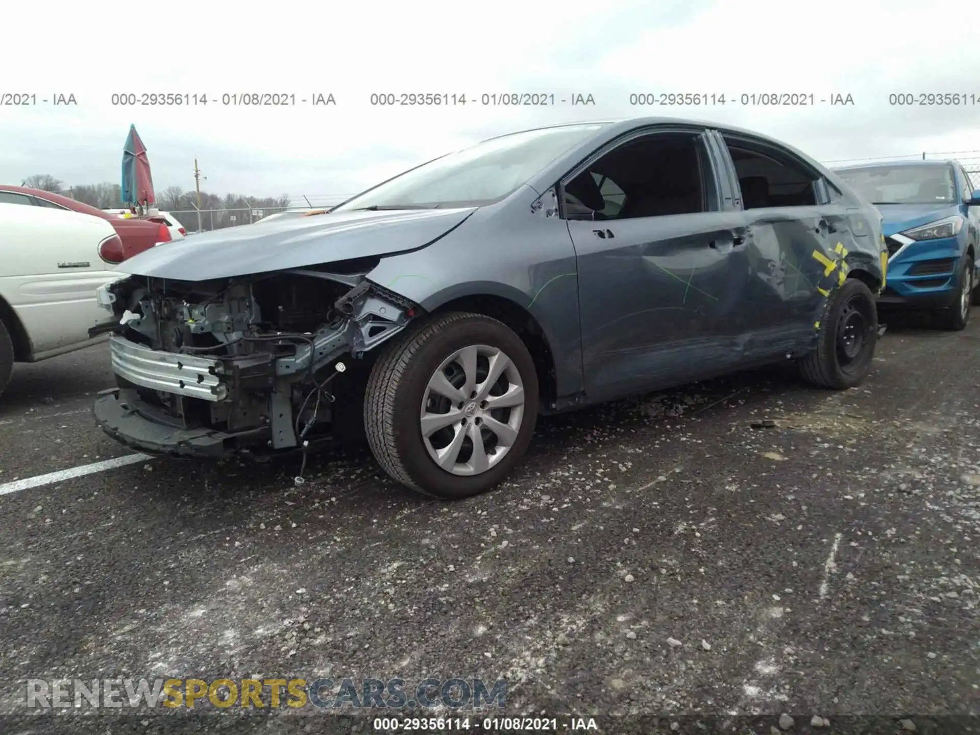 2 Photograph of a damaged car 5YFEPRAE2LP142019 TOYOTA COROLLA 2020