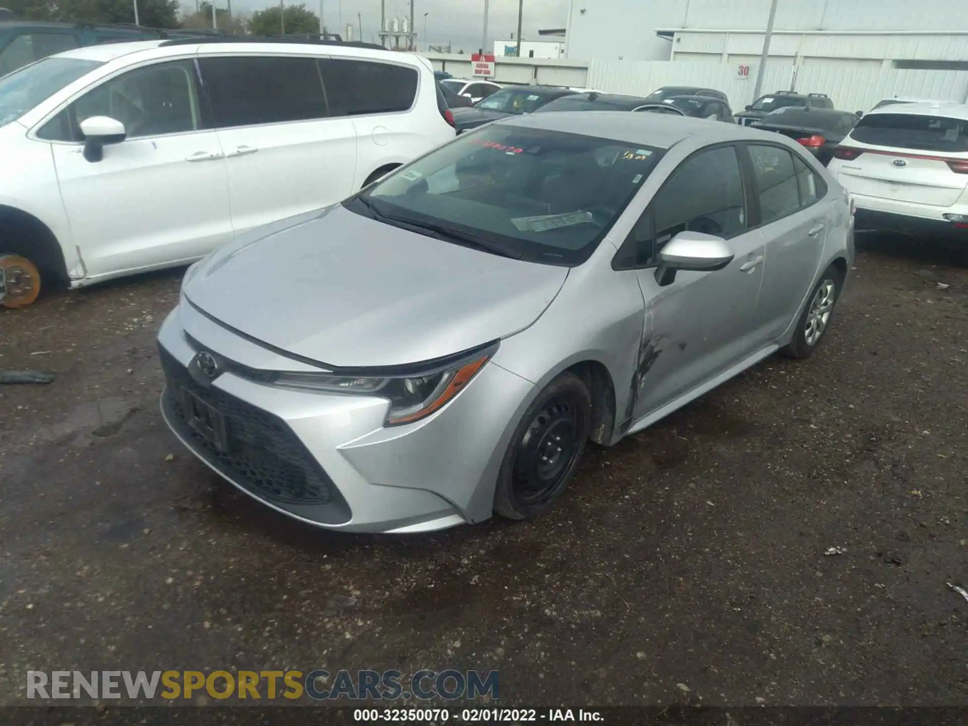 2 Photograph of a damaged car 5YFEPRAE3LP004120 TOYOTA COROLLA 2020