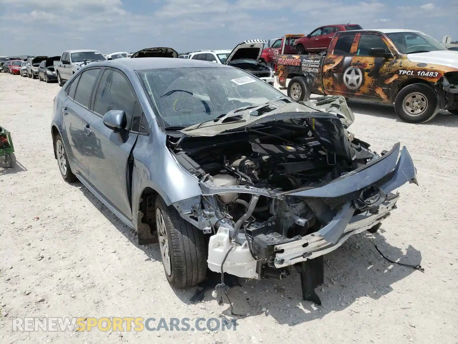 1 Photograph of a damaged car 5YFEPRAE3LP004151 TOYOTA COROLLA 2020