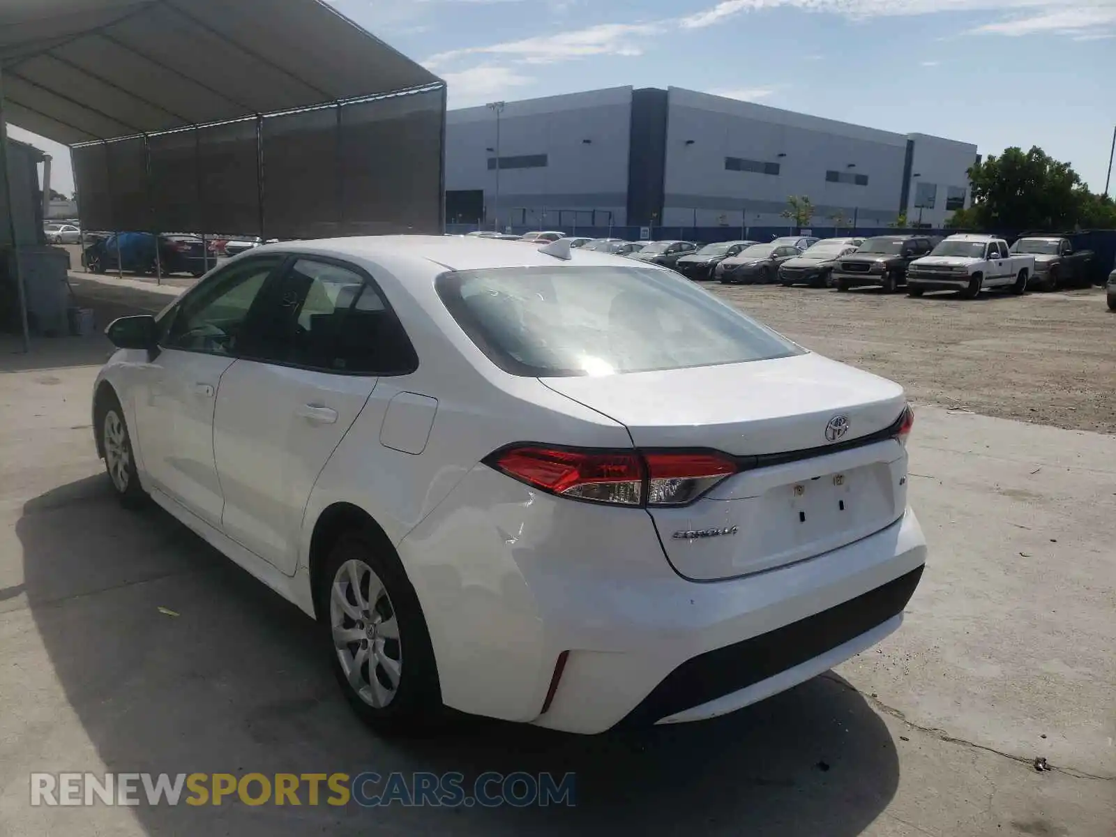 3 Photograph of a damaged car 5YFEPRAE3LP007714 TOYOTA COROLLA 2020