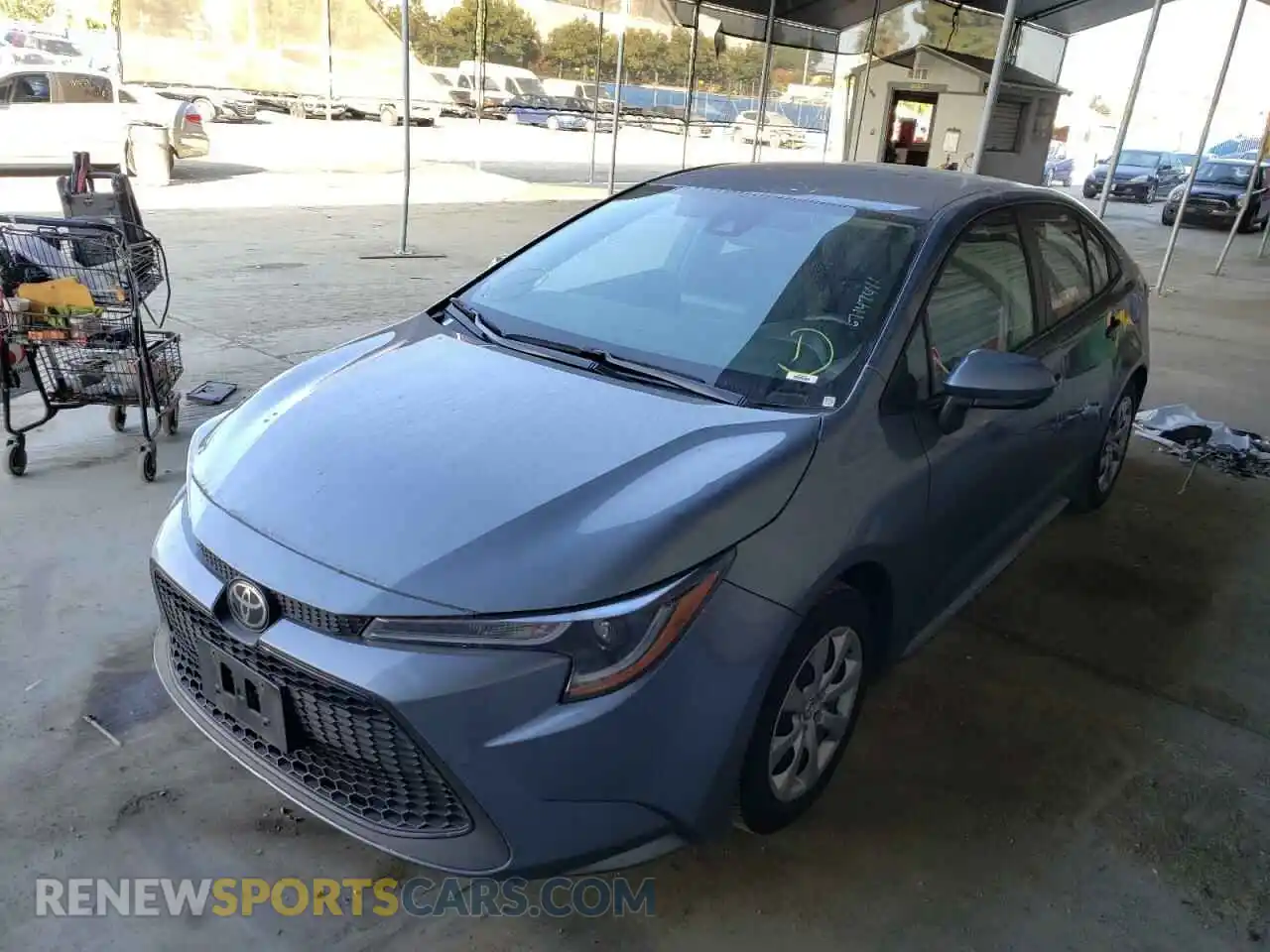 2 Photograph of a damaged car 5YFEPRAE3LP023315 TOYOTA COROLLA 2020