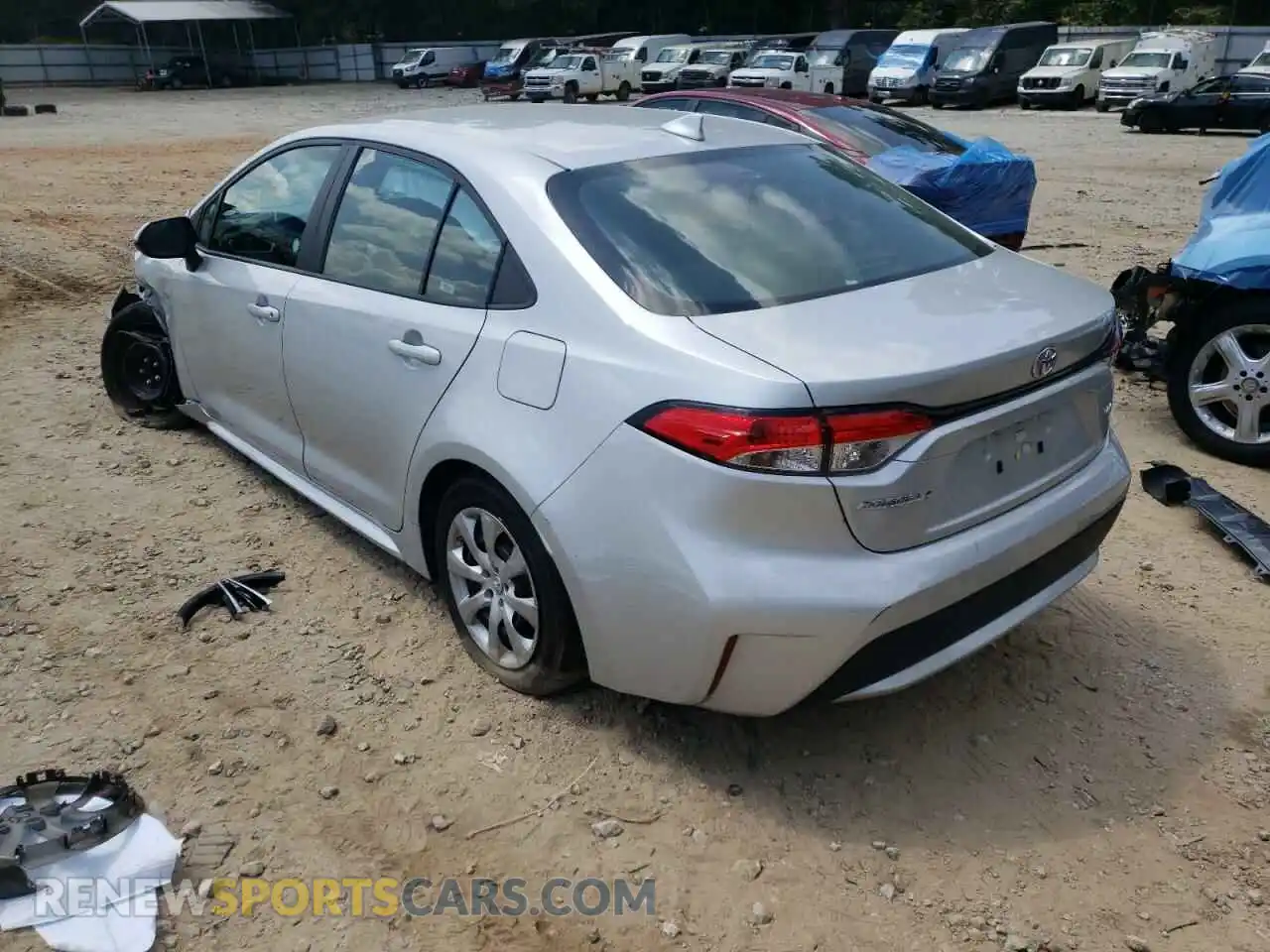 3 Photograph of a damaged car 5YFEPRAE3LP026117 TOYOTA COROLLA 2020