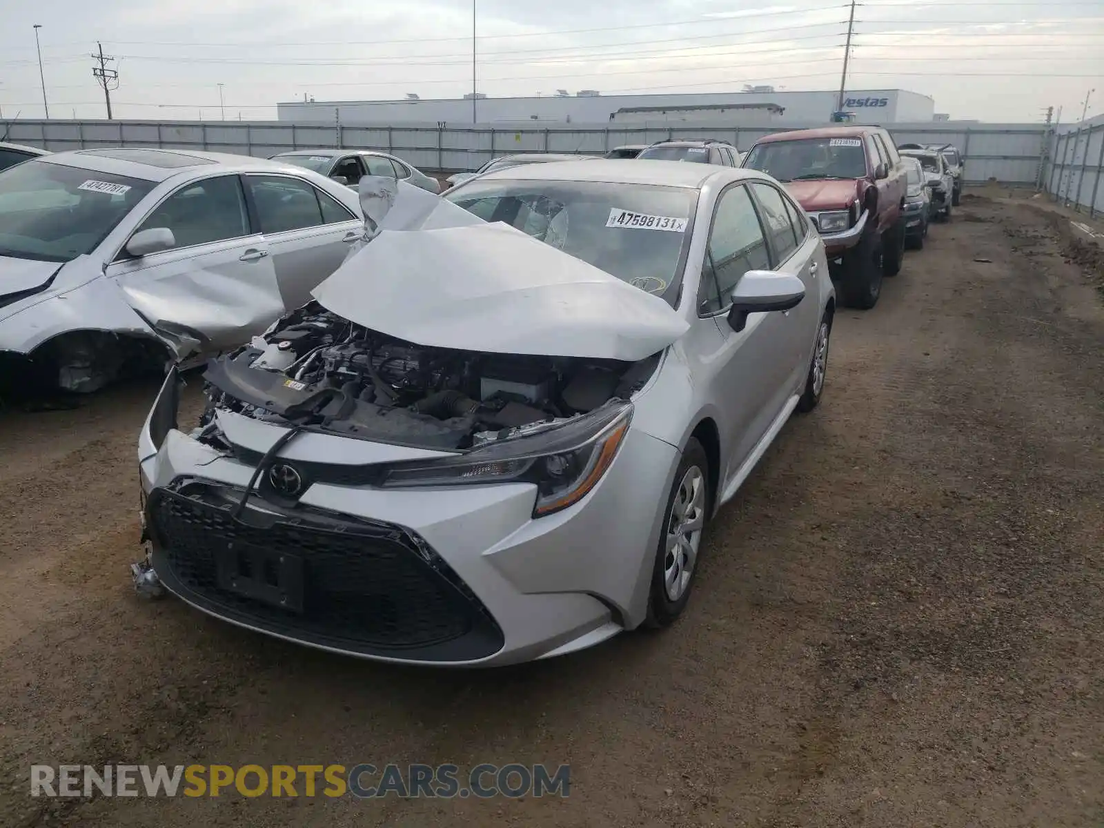 2 Фотография поврежденного автомобиля 5YFEPRAE3LP026277 TOYOTA COROLLA 2020