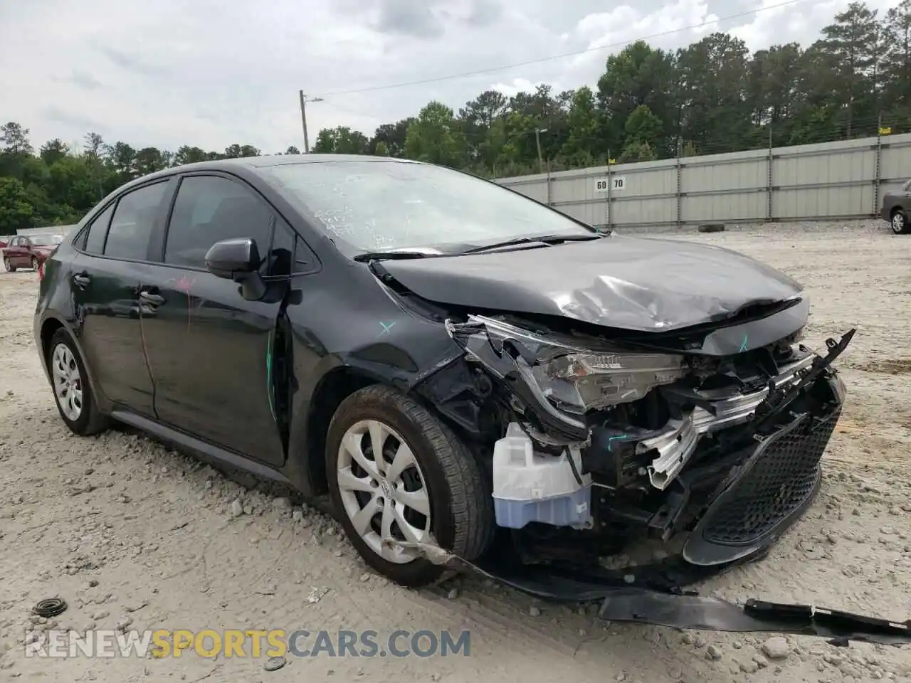 1 Photograph of a damaged car 5YFEPRAE3LP026330 TOYOTA COROLLA 2020