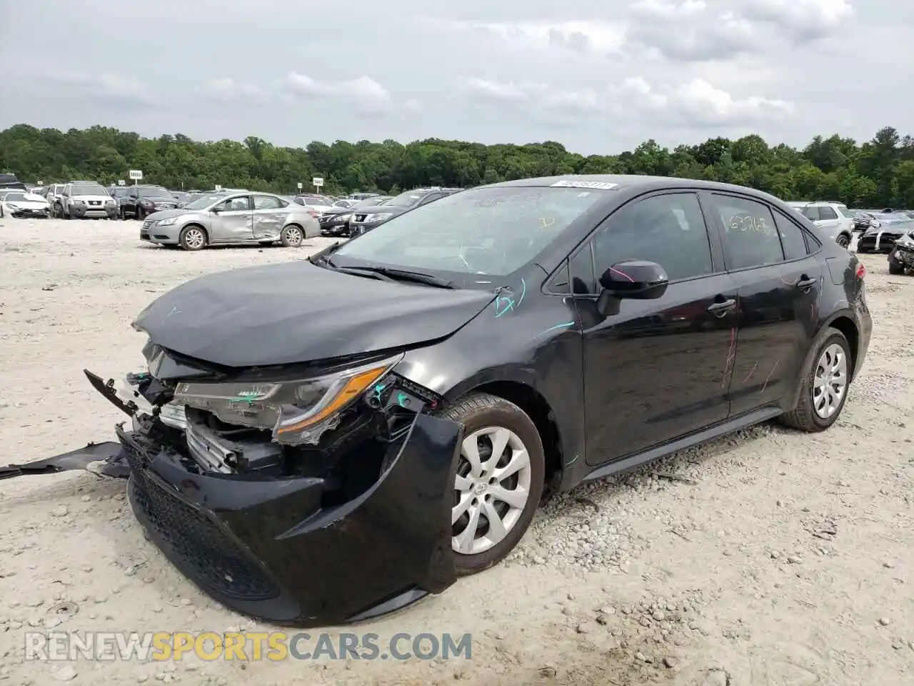 2 Photograph of a damaged car 5YFEPRAE3LP026330 TOYOTA COROLLA 2020