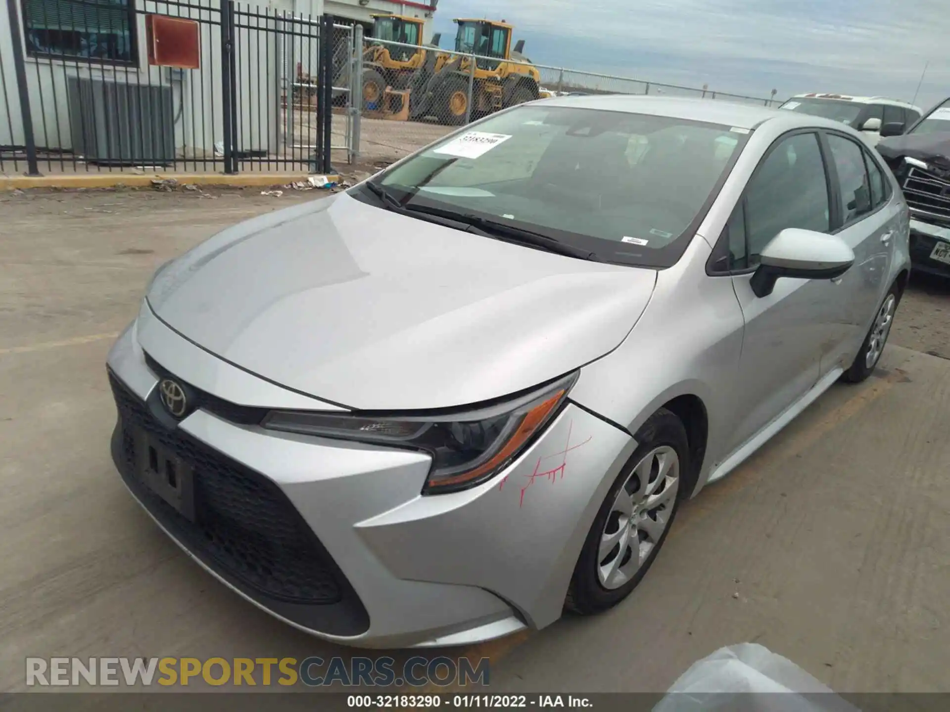 2 Photograph of a damaged car 5YFEPRAE3LP033844 TOYOTA COROLLA 2020