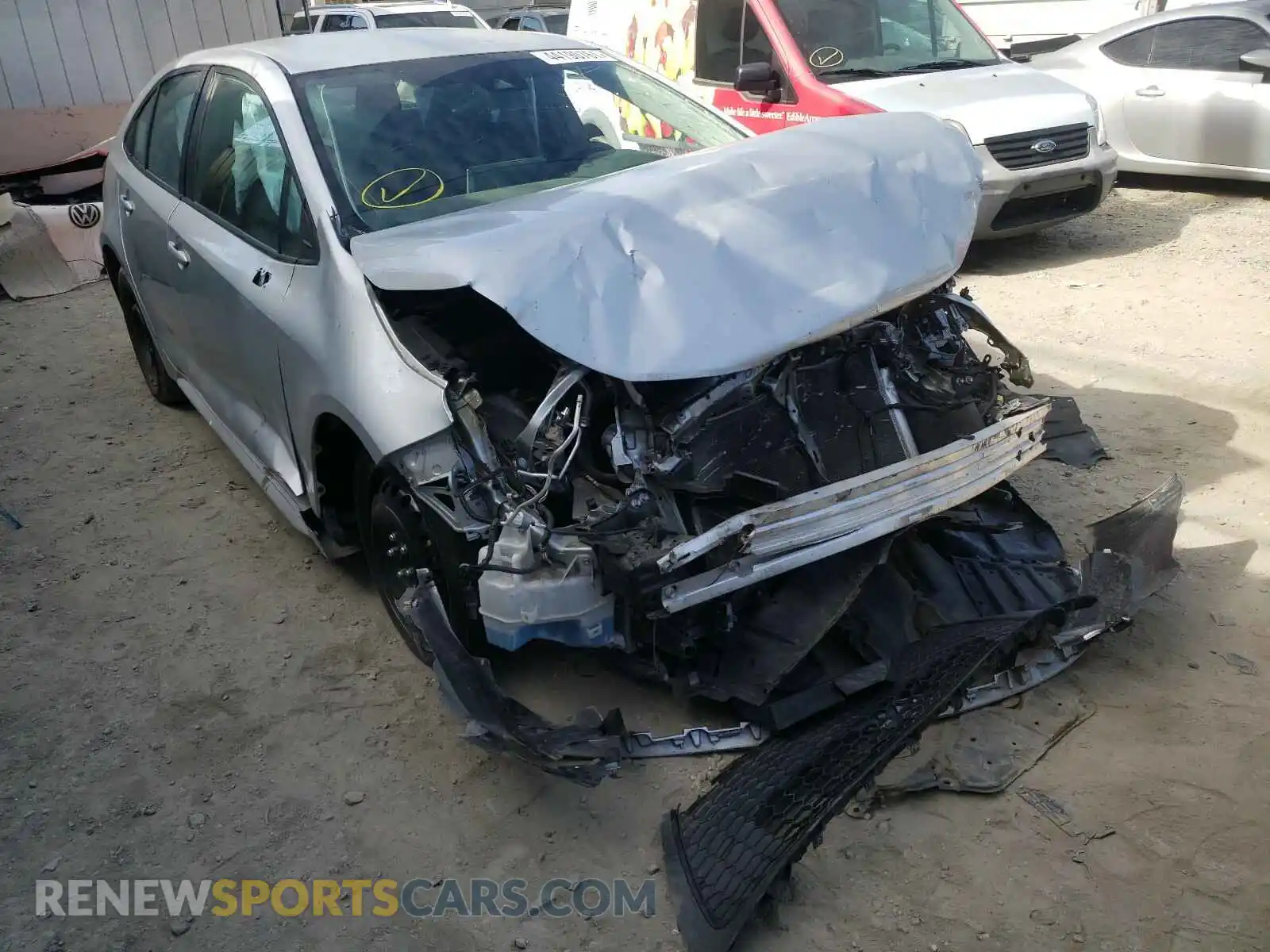 1 Photograph of a damaged car 5YFEPRAE3LP037554 TOYOTA COROLLA 2020