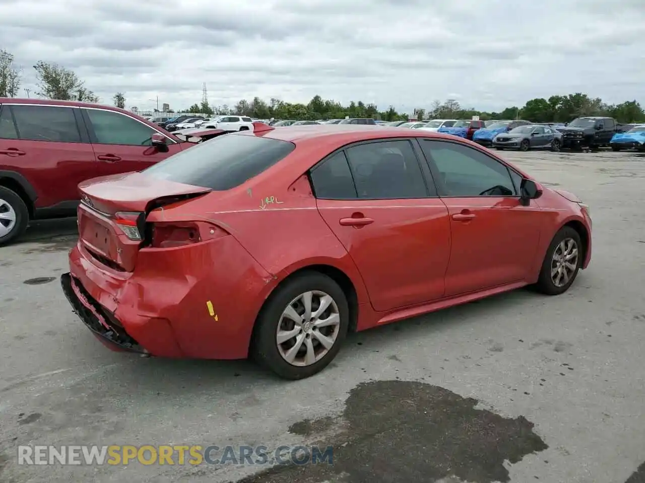 3 Photograph of a damaged car 5YFEPRAE3LP046643 TOYOTA COROLLA 2020