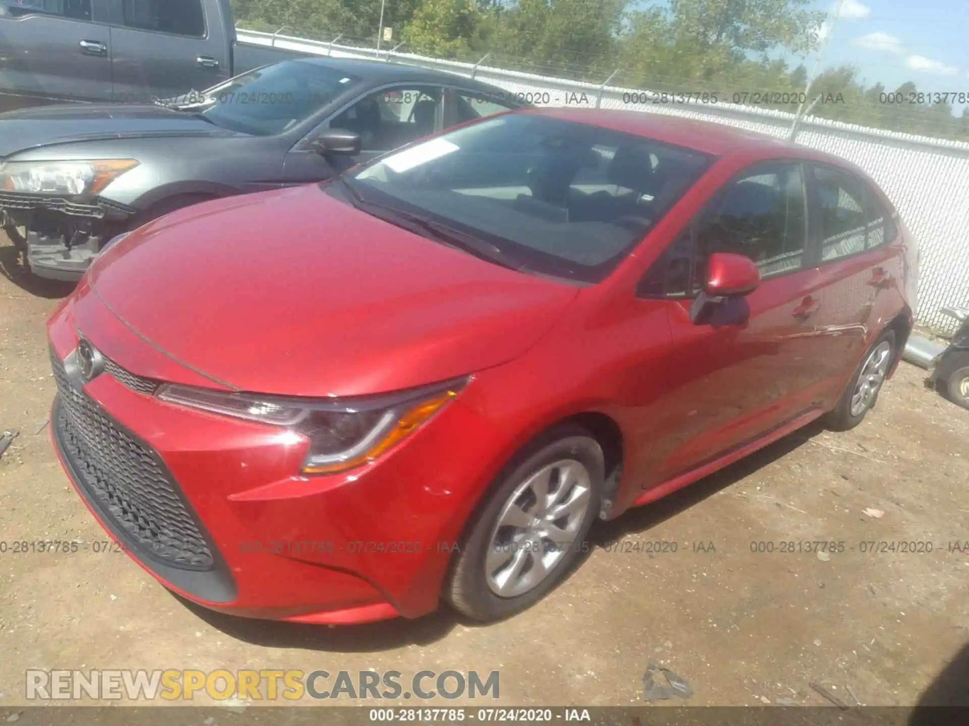 2 Photograph of a damaged car 5YFEPRAE3LP047095 TOYOTA COROLLA 2020