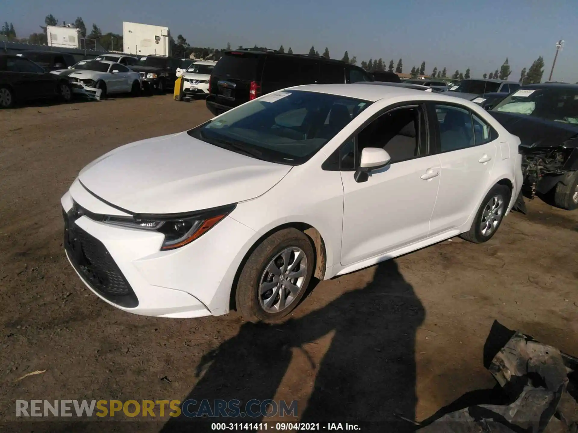 2 Photograph of a damaged car 5YFEPRAE3LP050448 TOYOTA COROLLA 2020