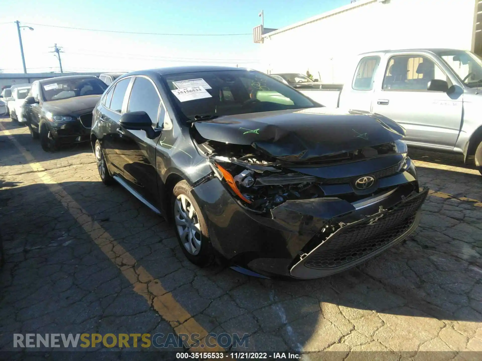 1 Photograph of a damaged car 5YFEPRAE3LP058565 TOYOTA COROLLA 2020