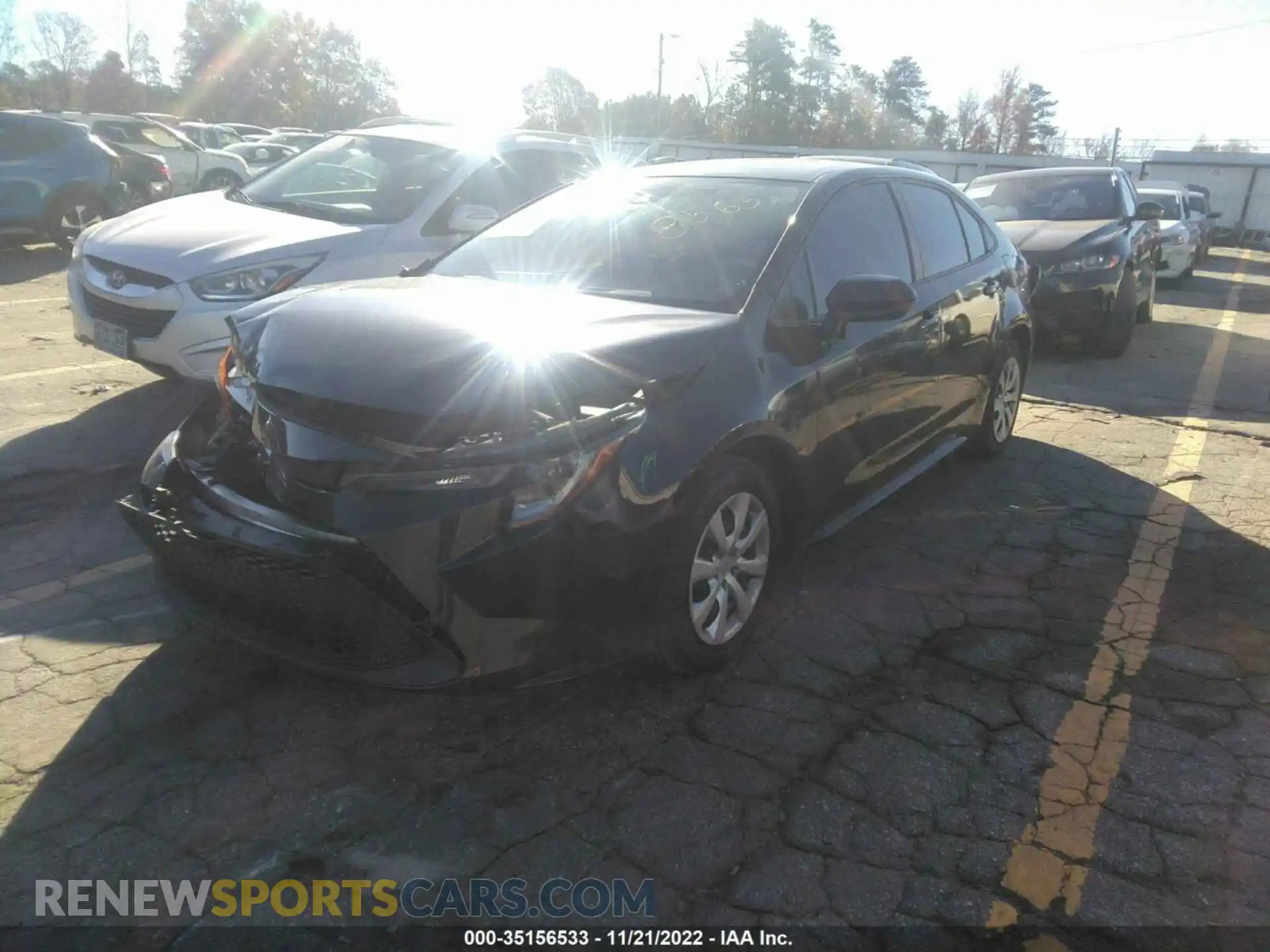 2 Photograph of a damaged car 5YFEPRAE3LP058565 TOYOTA COROLLA 2020