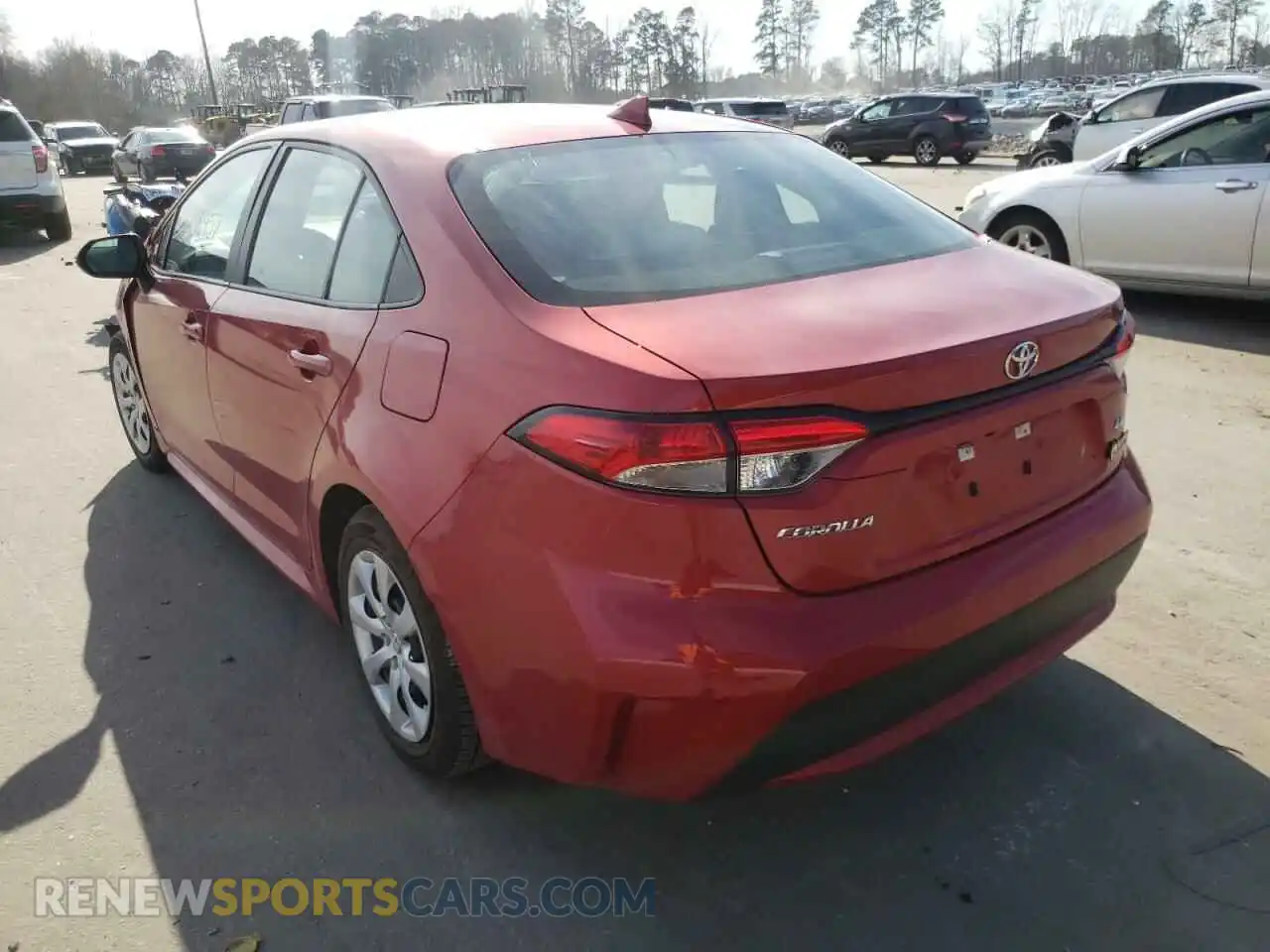 3 Photograph of a damaged car 5YFEPRAE3LP059814 TOYOTA COROLLA 2020