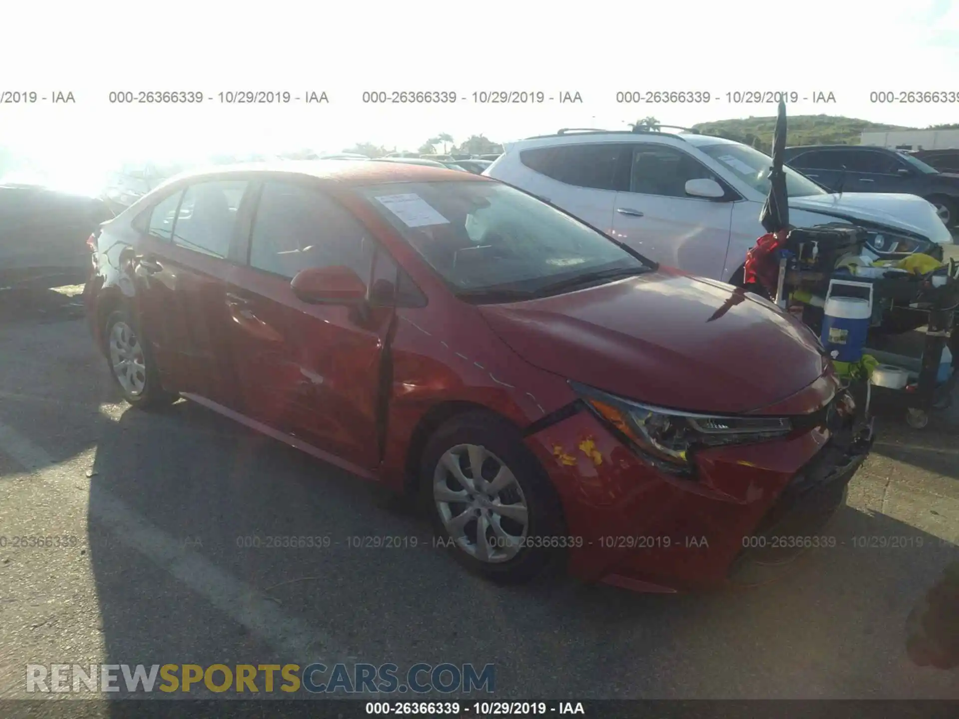 1 Photograph of a damaged car 5YFEPRAE3LP060087 TOYOTA COROLLA 2020