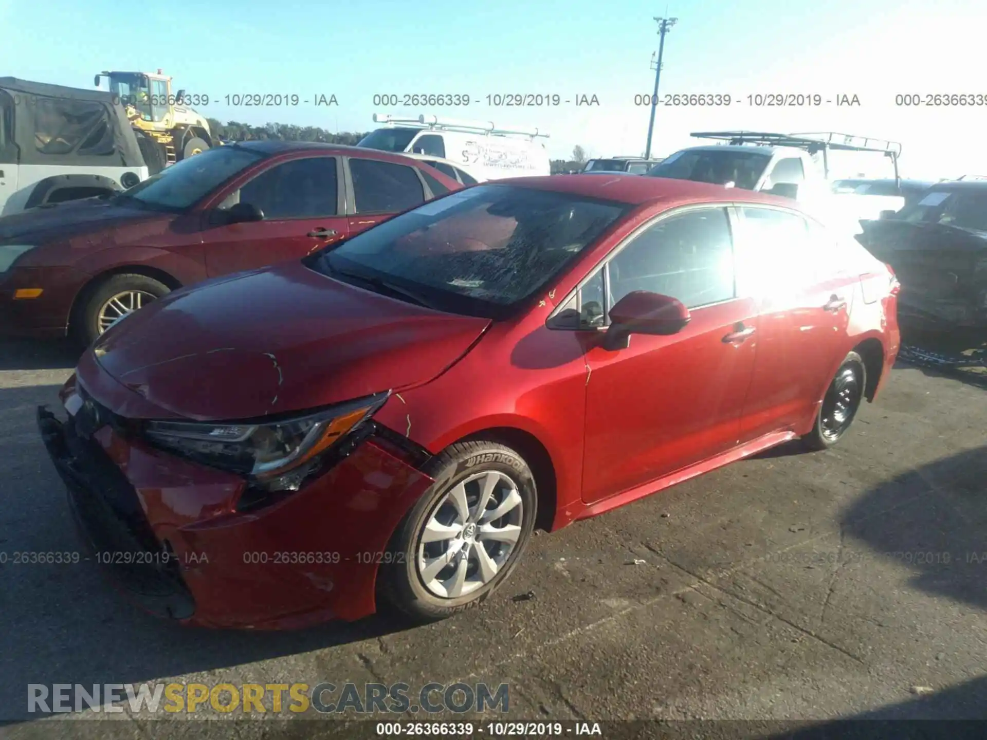 2 Photograph of a damaged car 5YFEPRAE3LP060087 TOYOTA COROLLA 2020