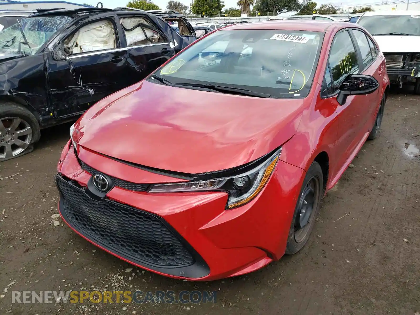 2 Photograph of a damaged car 5YFEPRAE3LP063426 TOYOTA COROLLA 2020