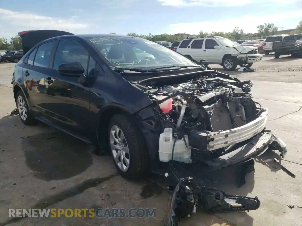 1 Photograph of a damaged car 5YFEPRAE3LP063930 TOYOTA COROLLA 2020