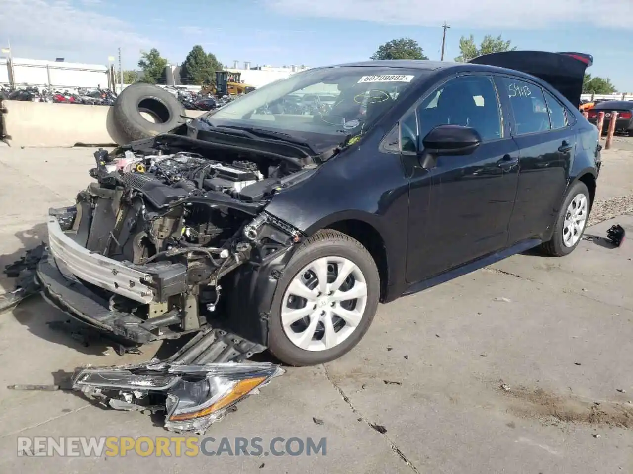2 Photograph of a damaged car 5YFEPRAE3LP063930 TOYOTA COROLLA 2020