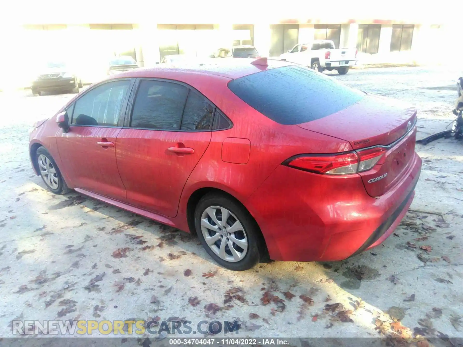 3 fotografías del automóvil dañado 5YFEPRAE3LP066763 TOYOTA COROLLA 2020