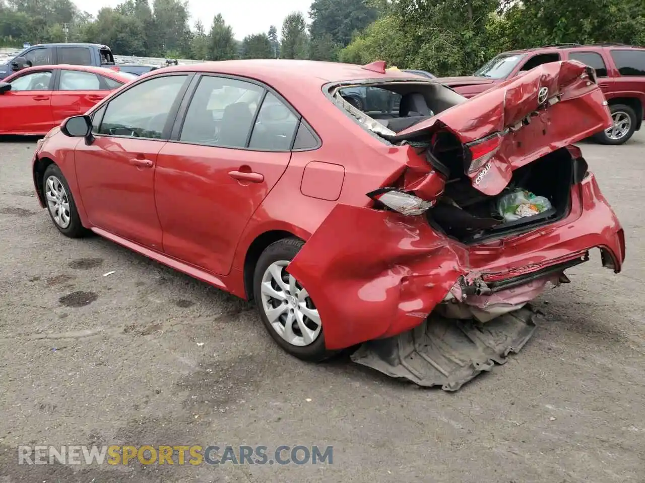 3 Фотография поврежденного автомобиля 5YFEPRAE3LP070635 TOYOTA COROLLA 2020