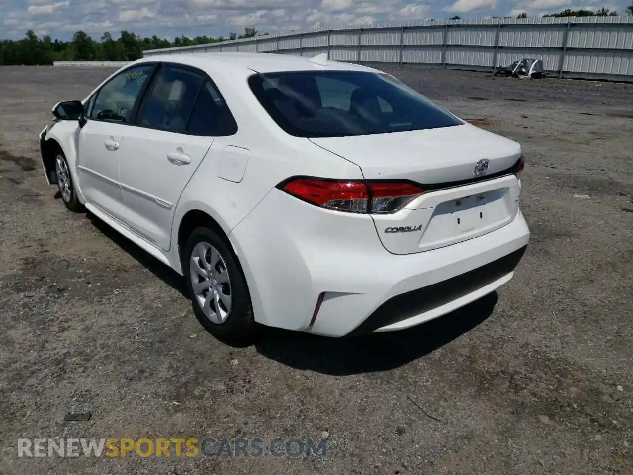 3 Фотография поврежденного автомобиля 5YFEPRAE3LP073132 TOYOTA COROLLA 2020