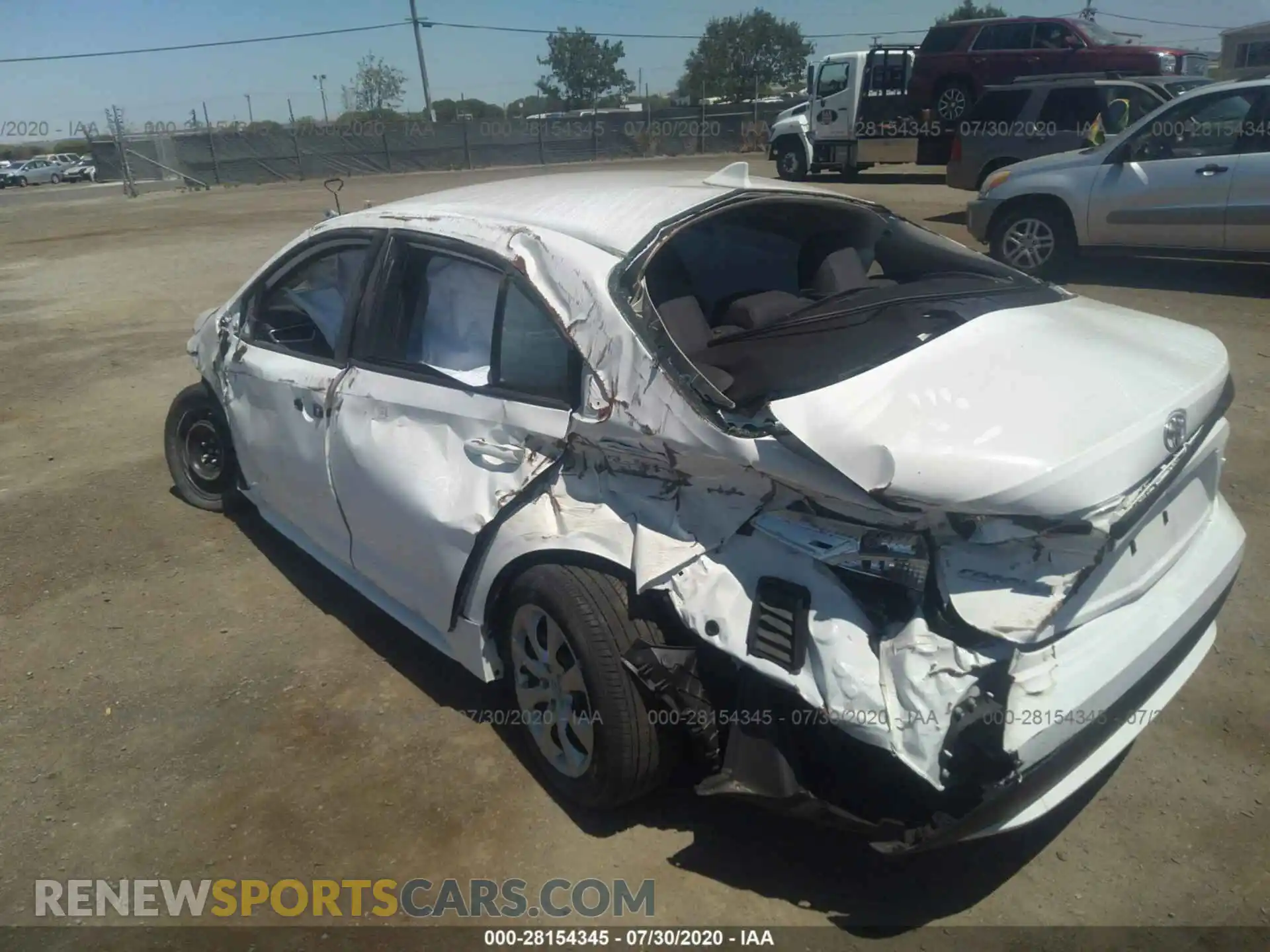 3 Photograph of a damaged car 5YFEPRAE3LP078055 TOYOTA COROLLA 2020