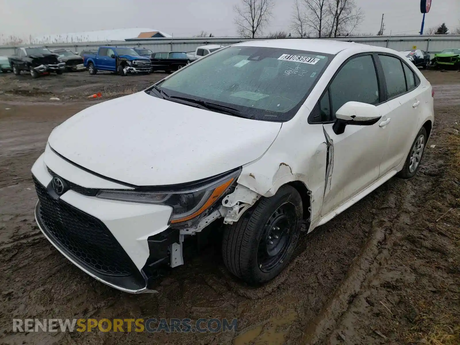 2 Photograph of a damaged car 5YFEPRAE3LP078797 TOYOTA COROLLA 2020