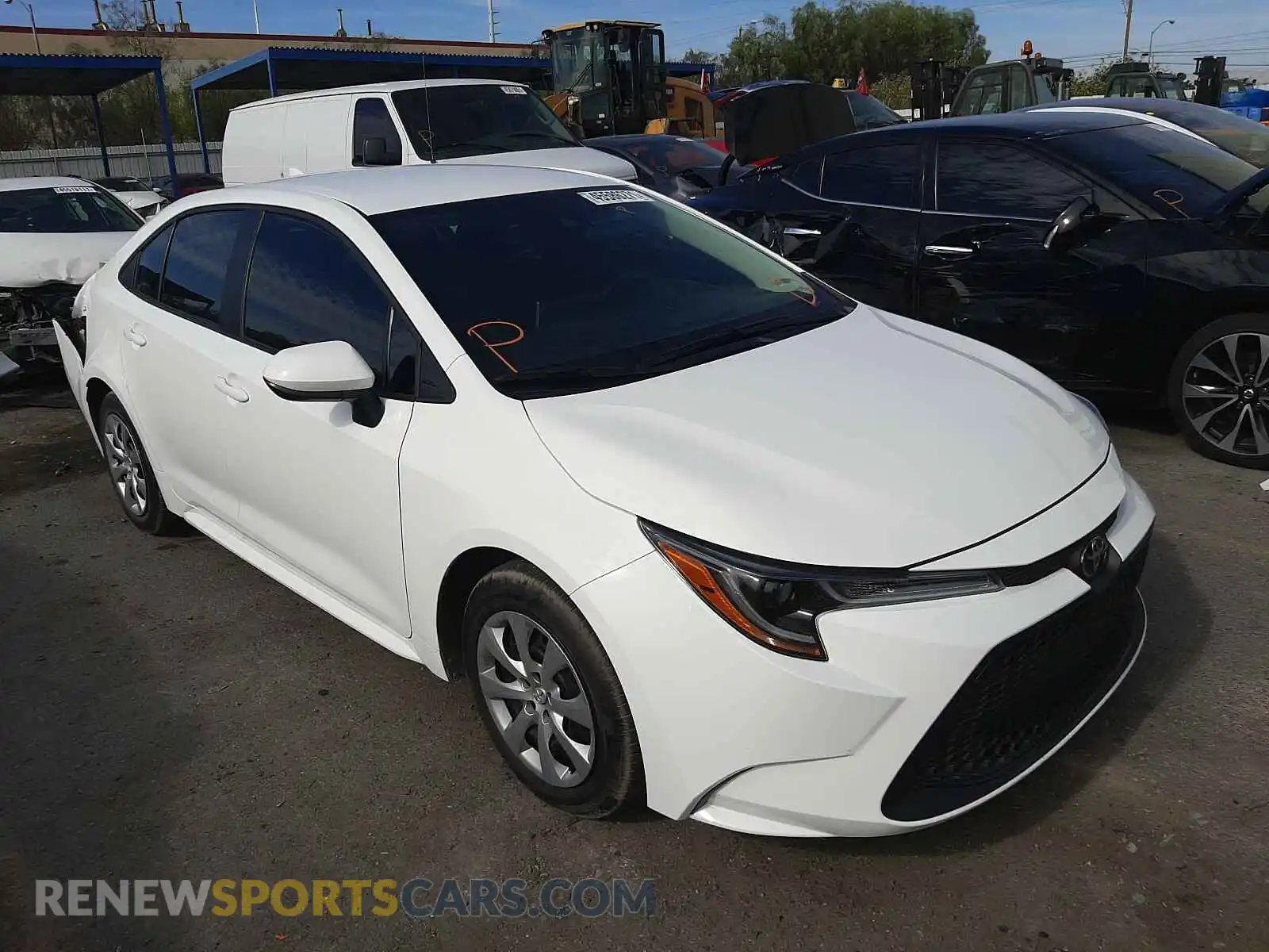 1 Photograph of a damaged car 5YFEPRAE3LP080744 TOYOTA COROLLA 2020
