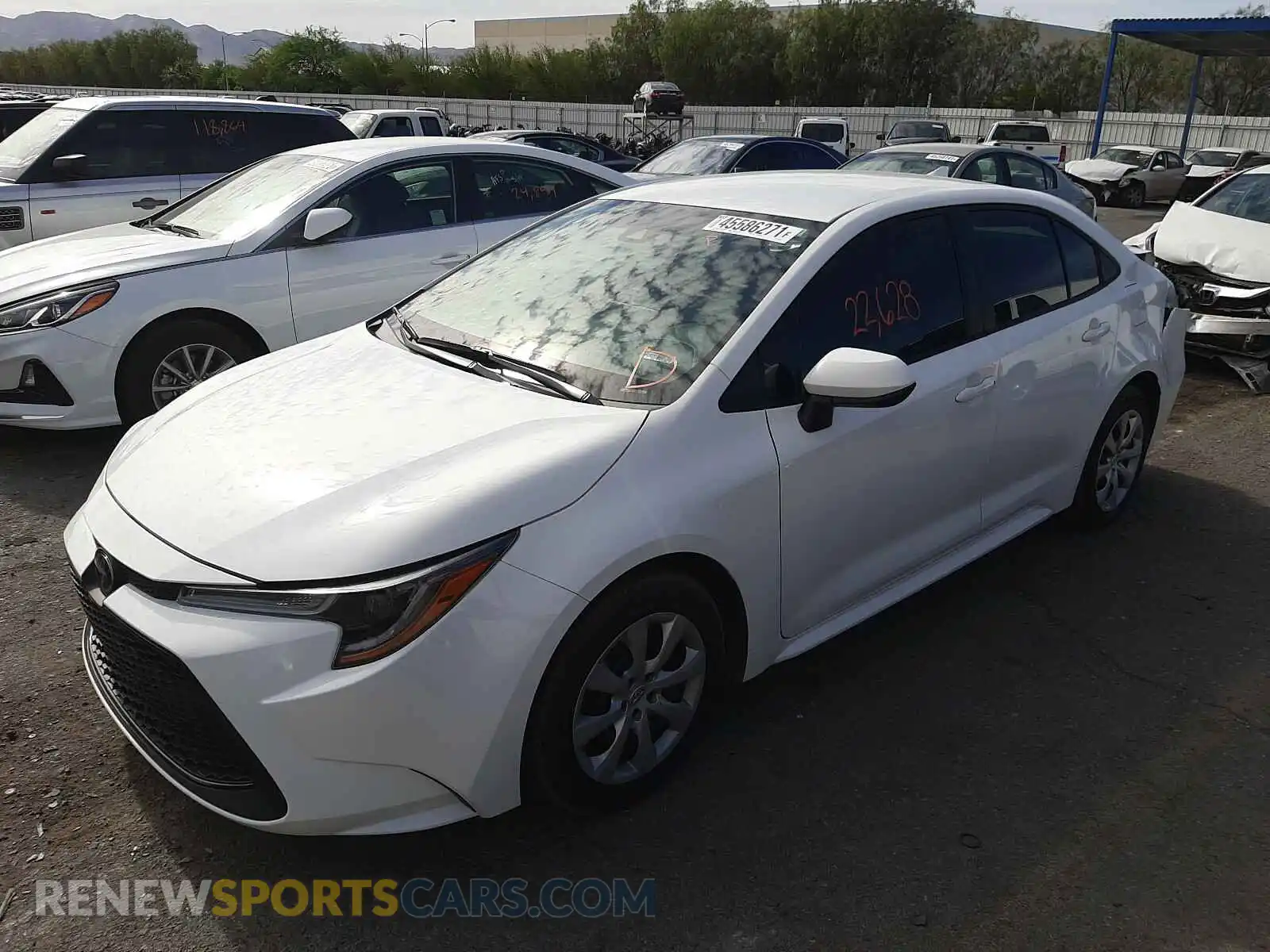 2 Photograph of a damaged car 5YFEPRAE3LP080744 TOYOTA COROLLA 2020