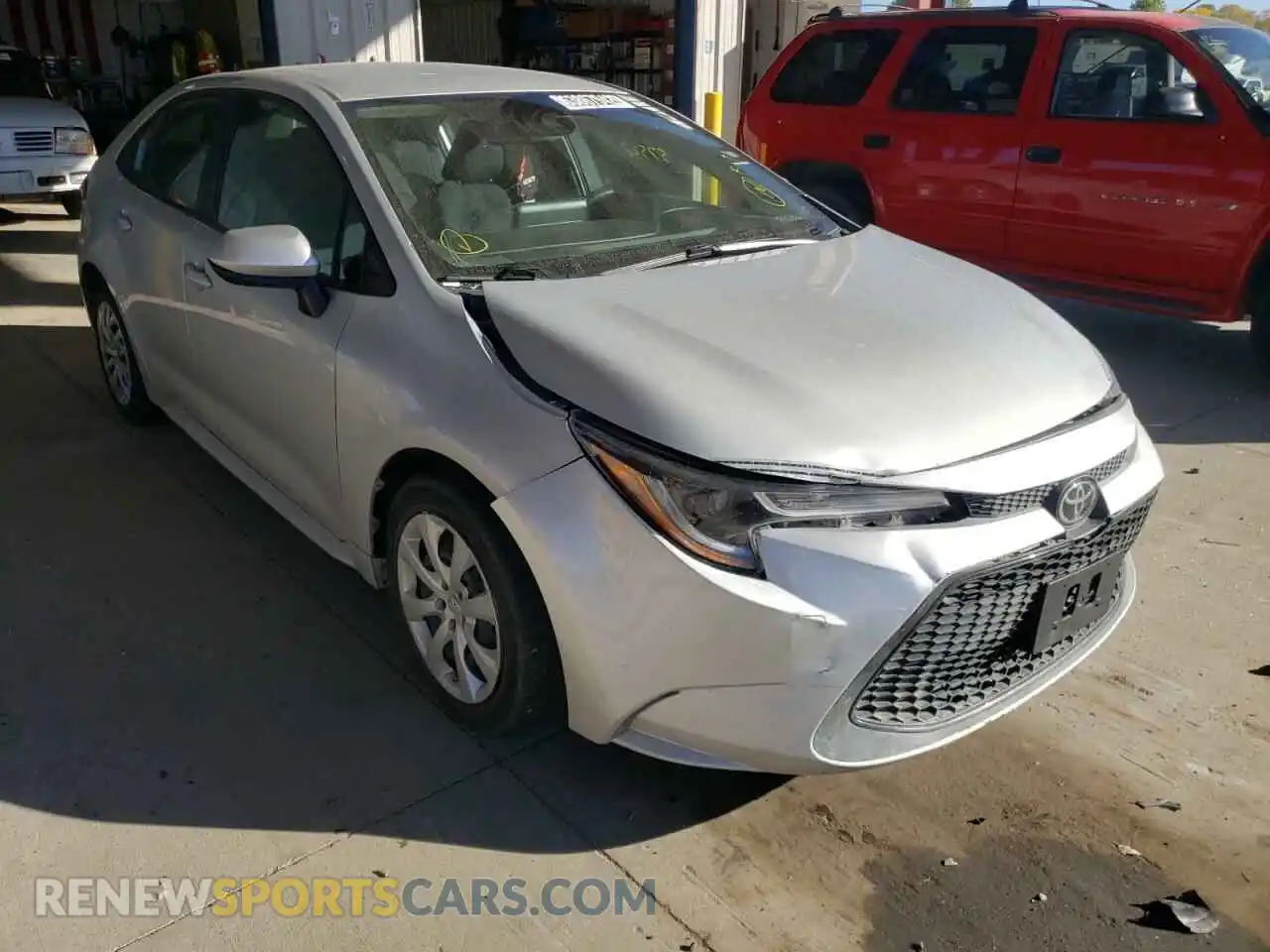 1 Photograph of a damaged car 5YFEPRAE3LP097298 TOYOTA COROLLA 2020
