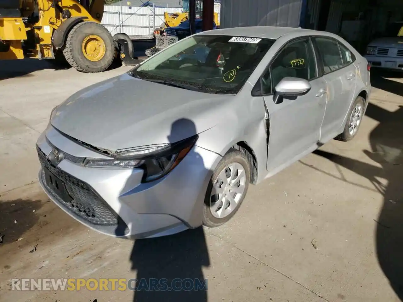 2 Photograph of a damaged car 5YFEPRAE3LP097298 TOYOTA COROLLA 2020