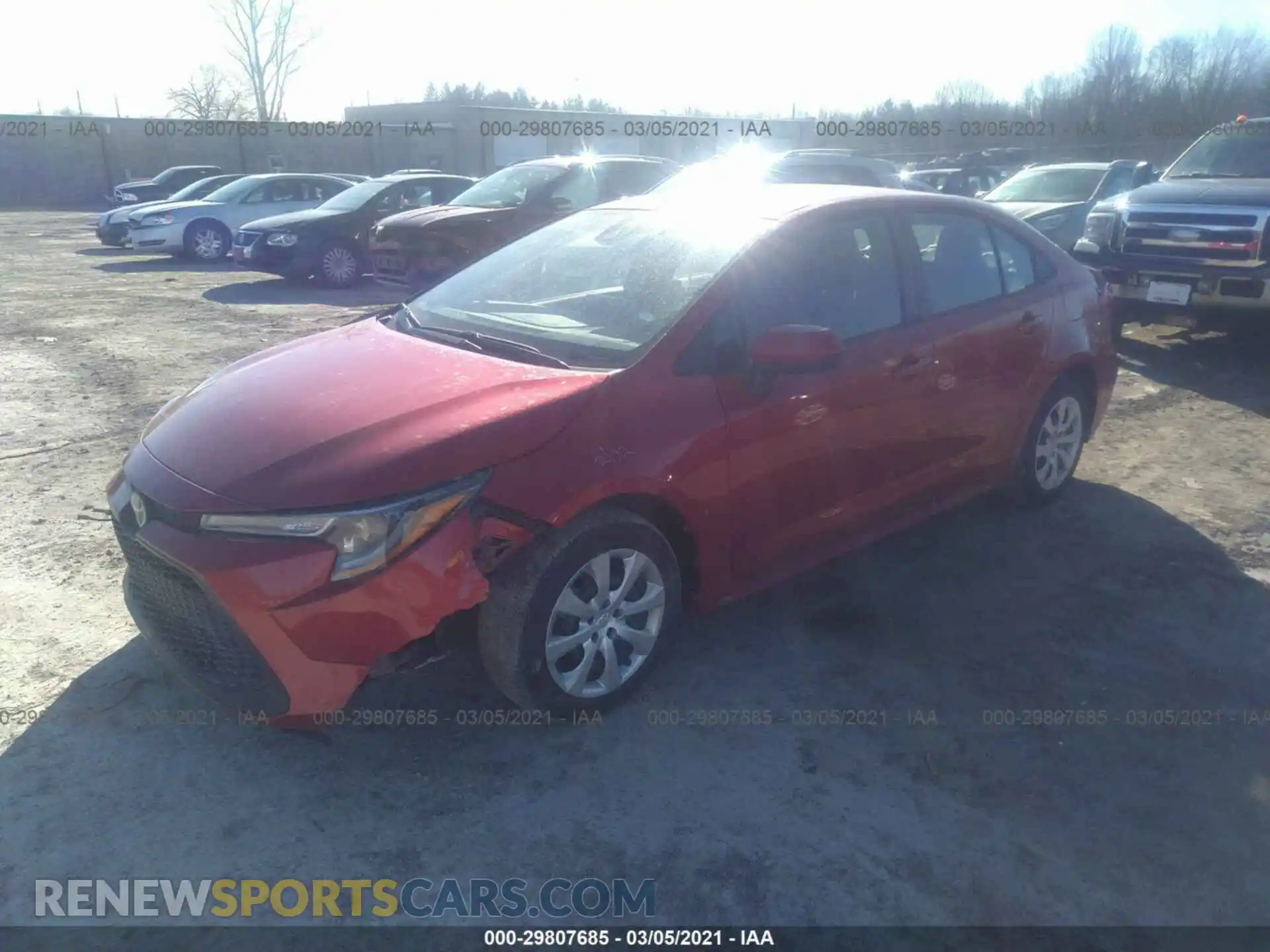 2 Photograph of a damaged car 5YFEPRAE3LP097334 TOYOTA COROLLA 2020