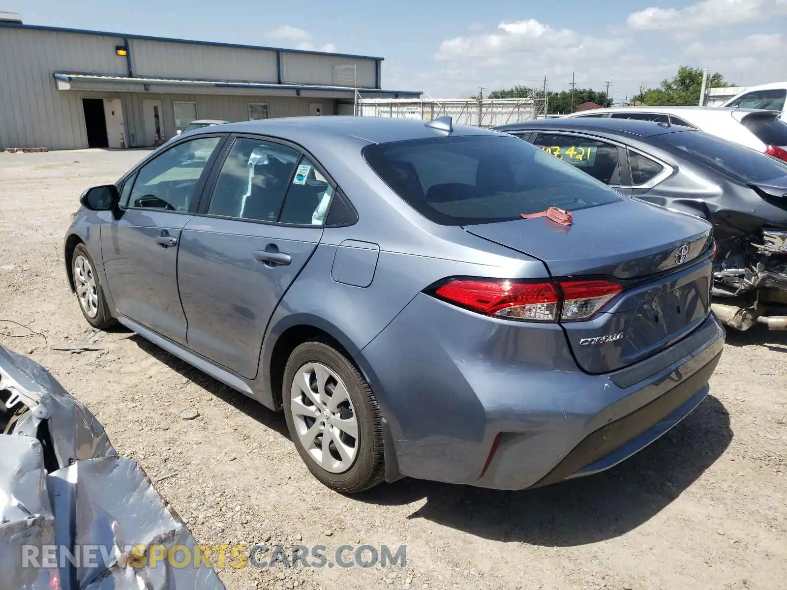 3 fotografías del automóvil dañado 5YFEPRAE3LP099701 TOYOTA COROLLA 2020