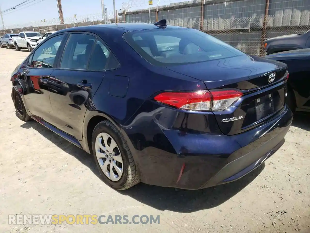 3 Photograph of a damaged car 5YFEPRAE3LP109188 TOYOTA COROLLA 2020