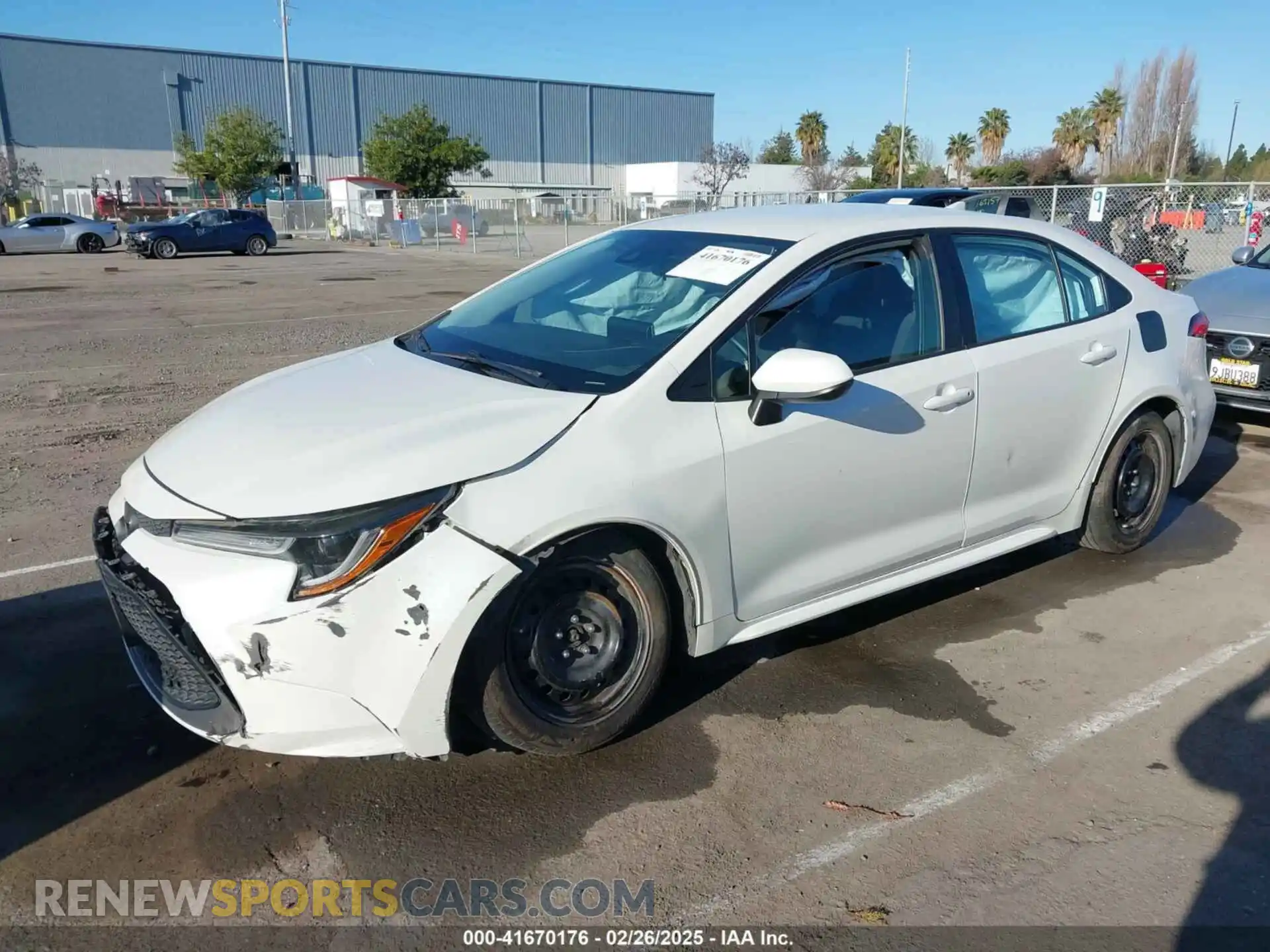 2 Photograph of a damaged car 5YFEPRAE3LP111488 TOYOTA COROLLA 2020