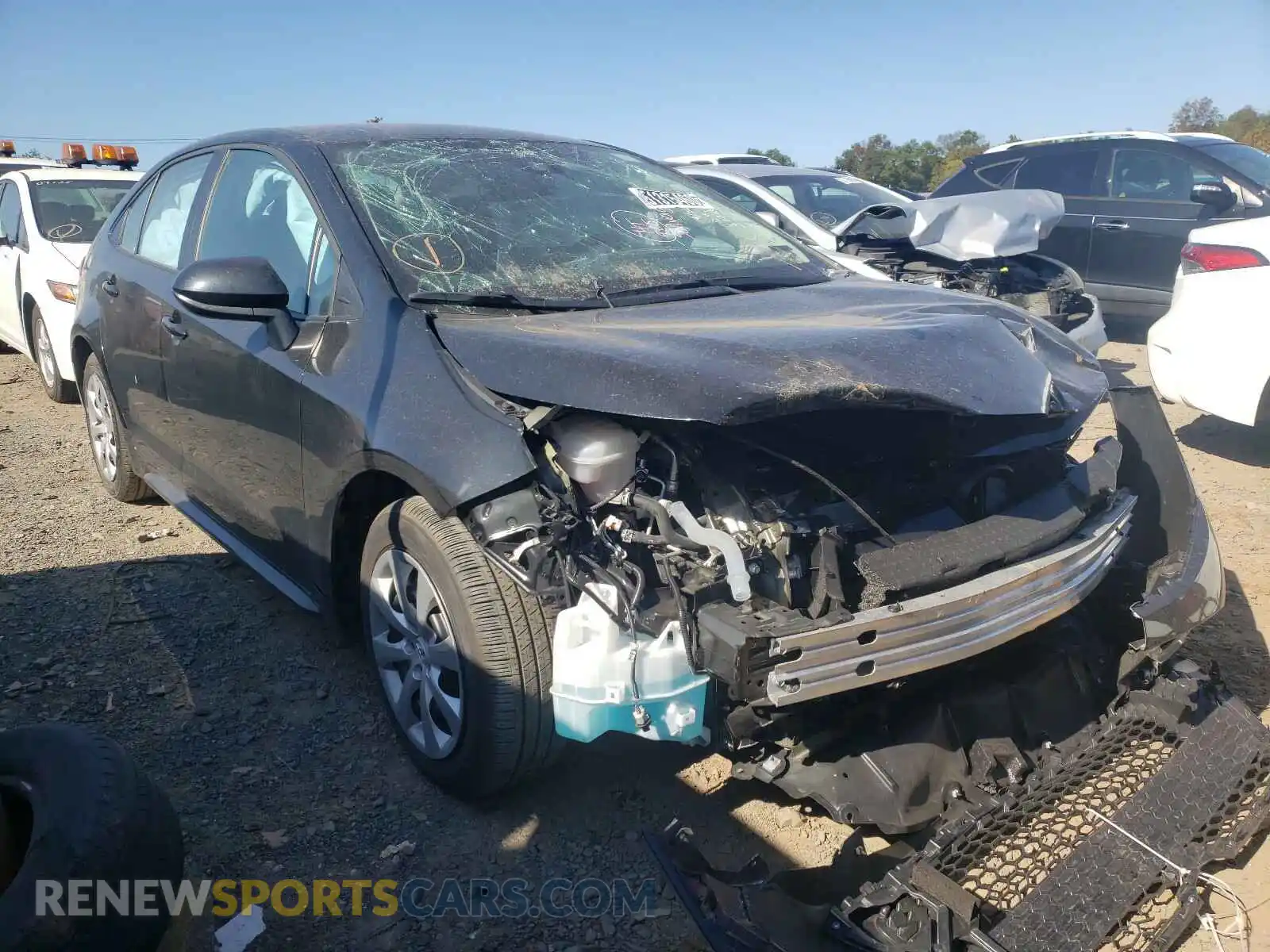 1 Photograph of a damaged car 5YFEPRAE3LP113807 TOYOTA COROLLA 2020