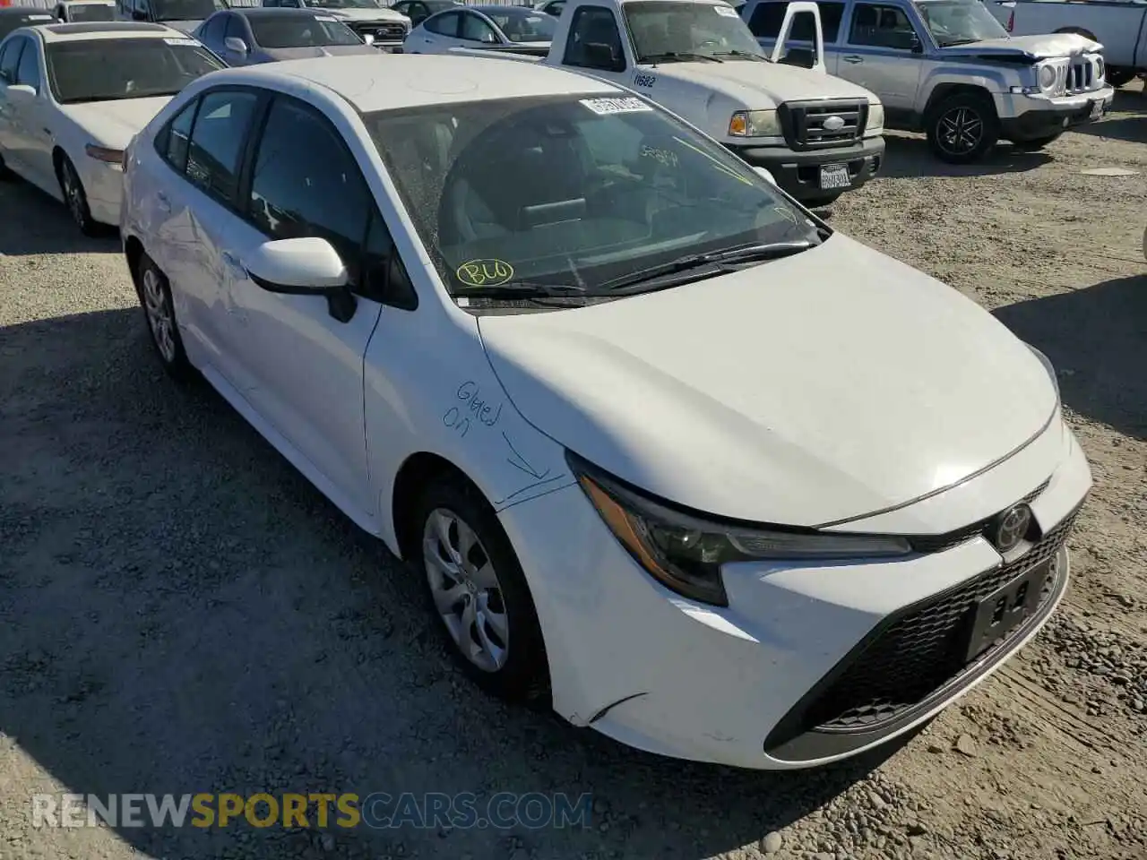1 Photograph of a damaged car 5YFEPRAE3LP116710 TOYOTA COROLLA 2020