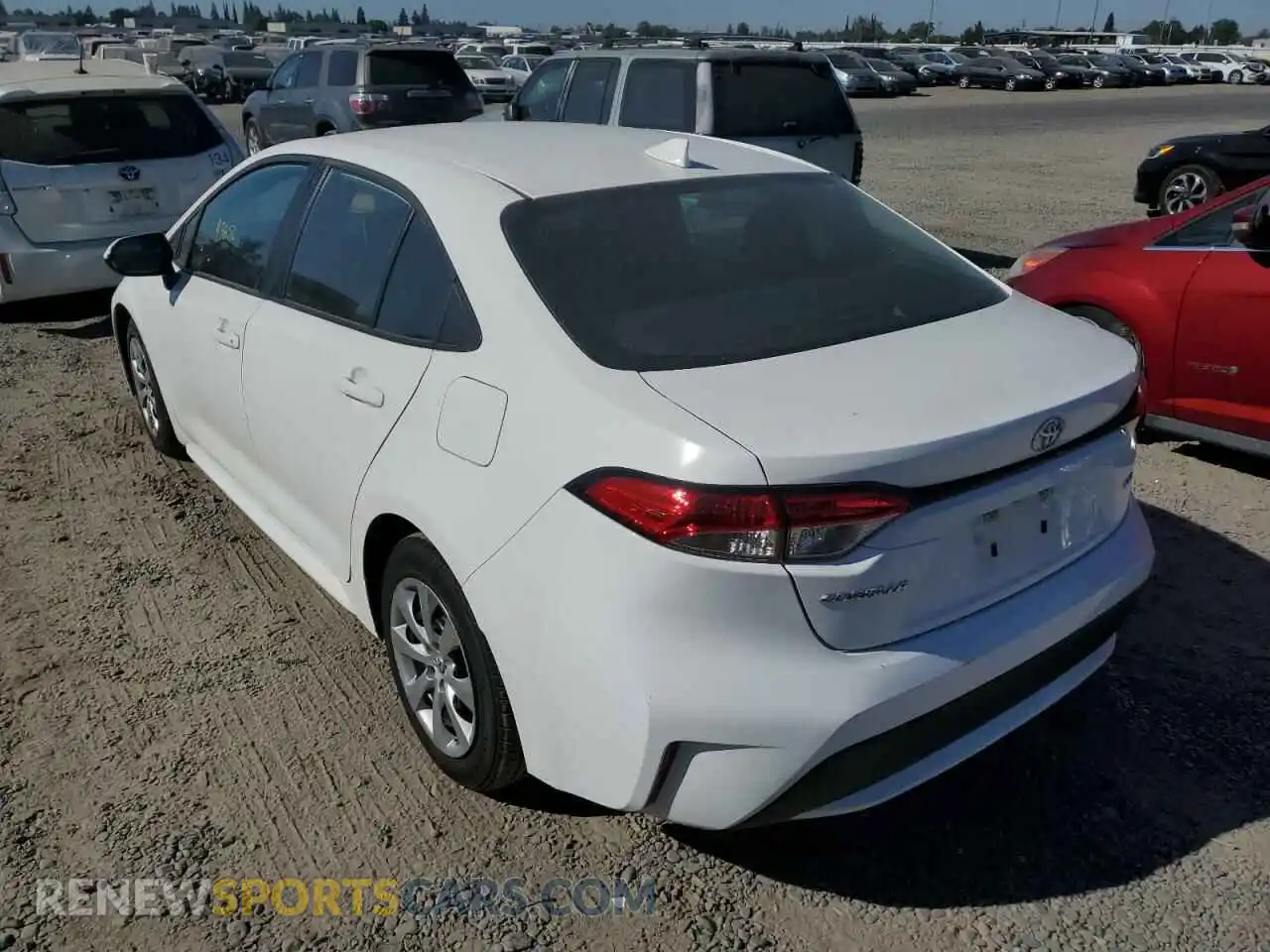 3 Photograph of a damaged car 5YFEPRAE3LP116710 TOYOTA COROLLA 2020