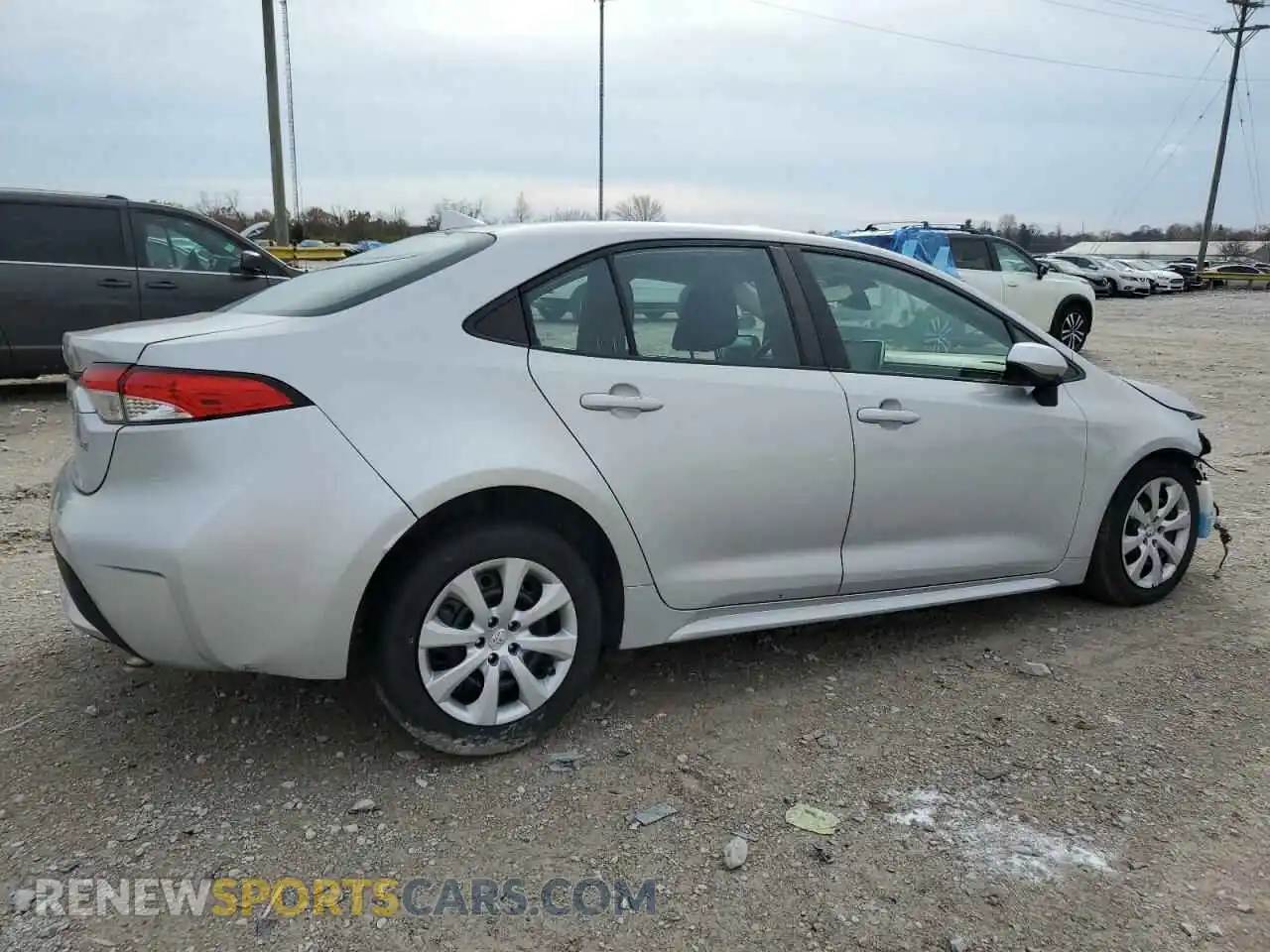 3 Photograph of a damaged car 5YFEPRAE3LP118165 TOYOTA COROLLA 2020