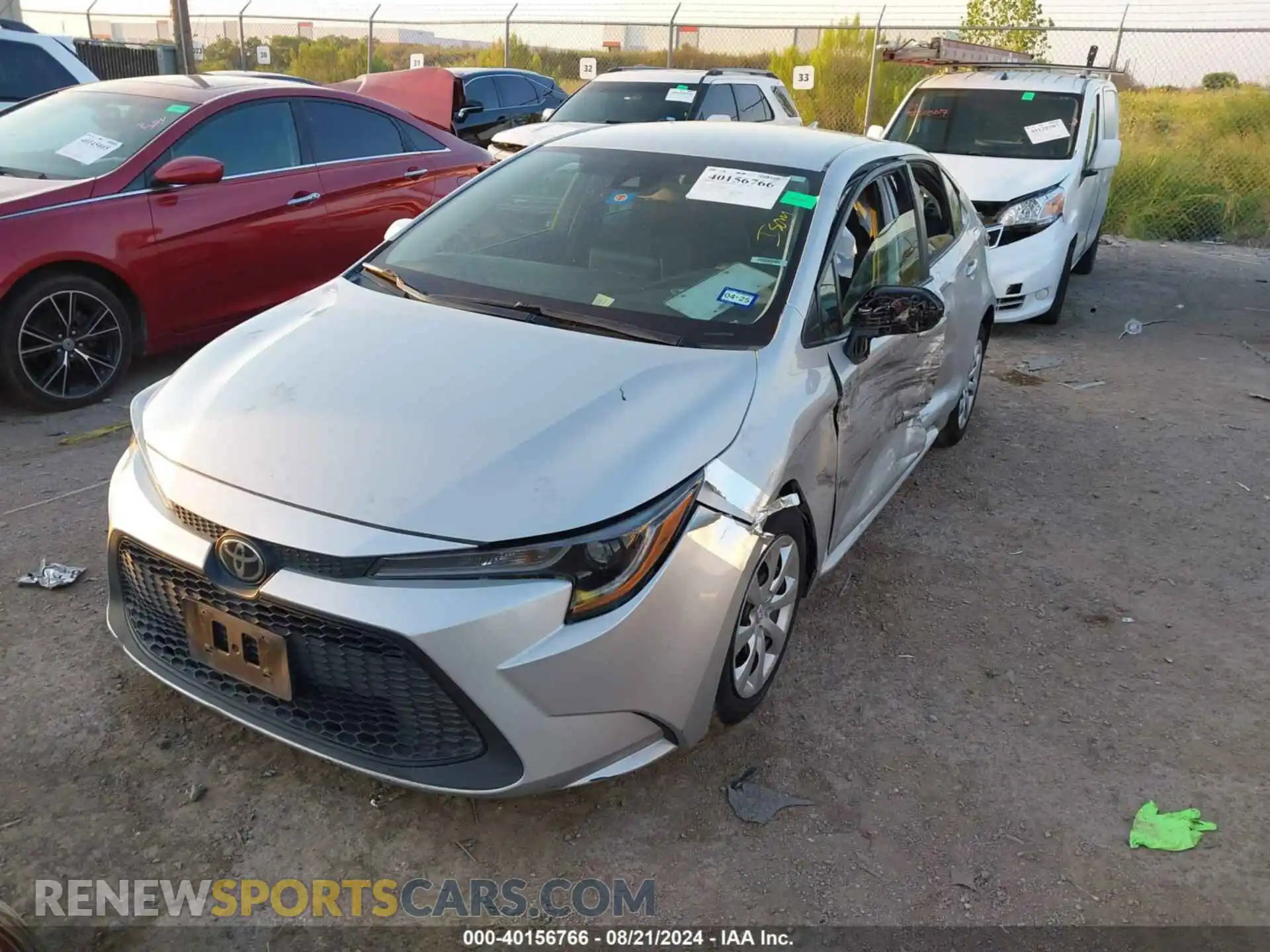 2 Photograph of a damaged car 5YFEPRAE3LP127738 TOYOTA COROLLA 2020