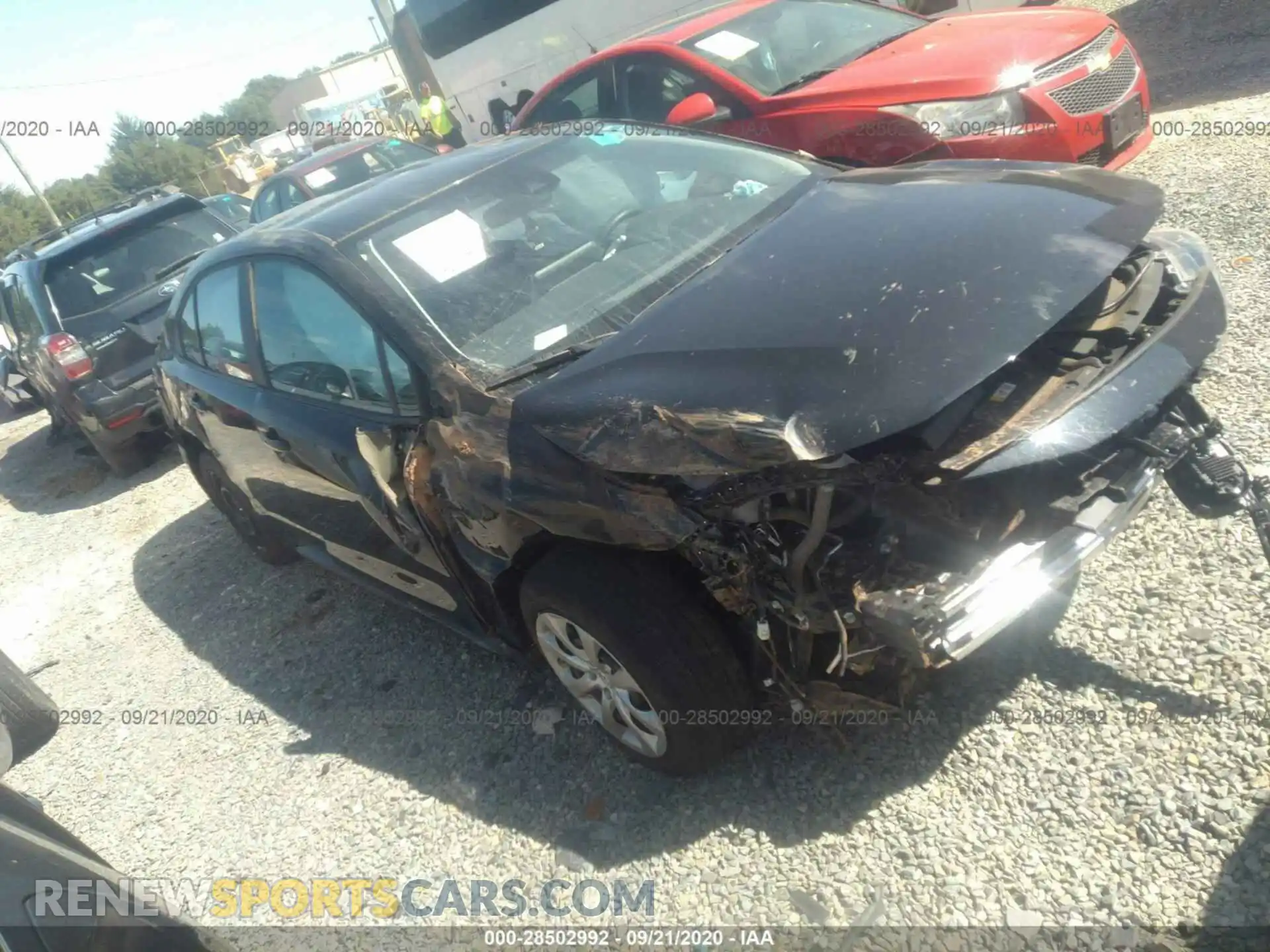 1 Photograph of a damaged car 5YFEPRAE3LP132874 TOYOTA COROLLA 2020
