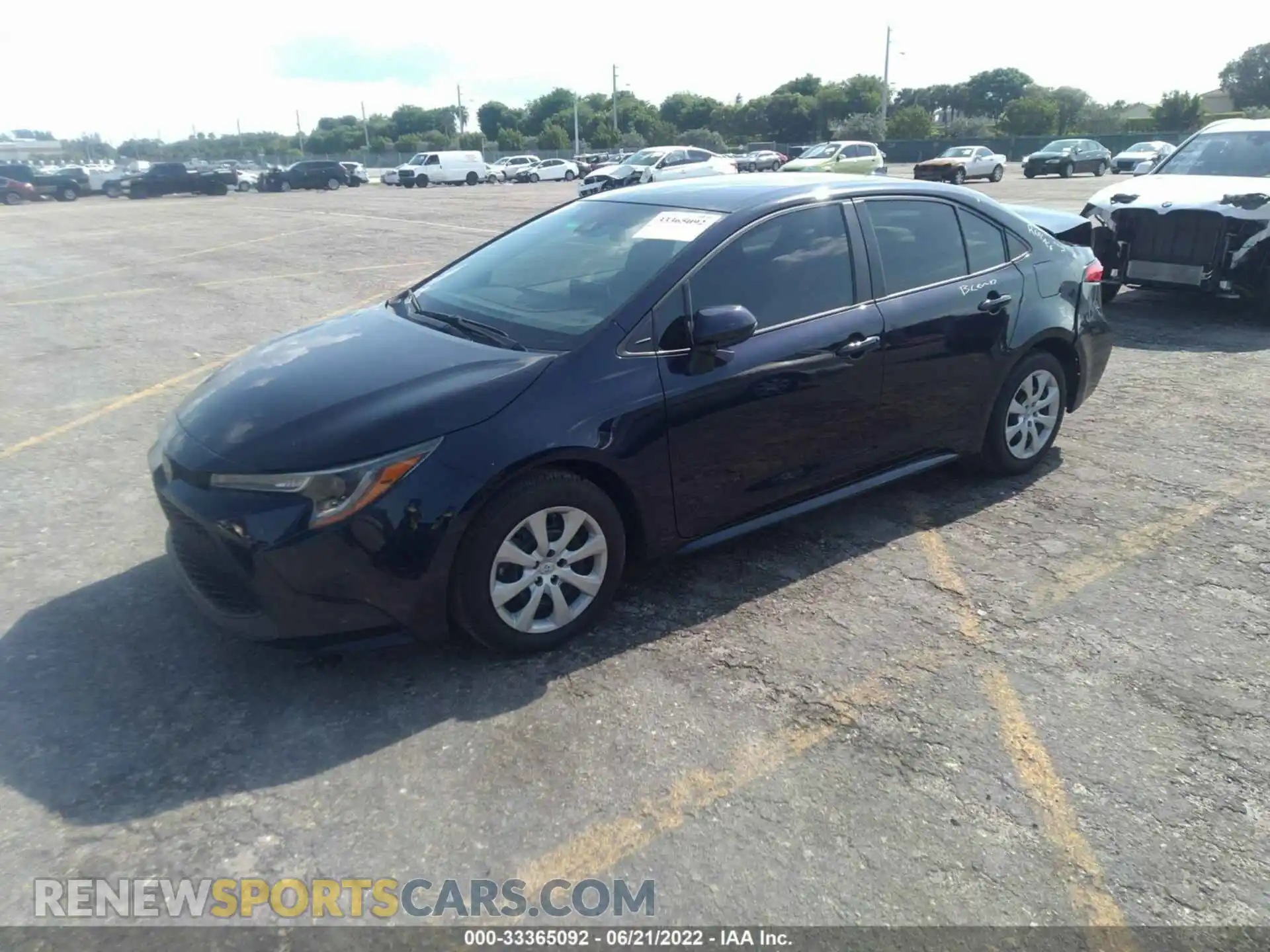 2 Photograph of a damaged car 5YFEPRAE3LP138139 TOYOTA COROLLA 2020