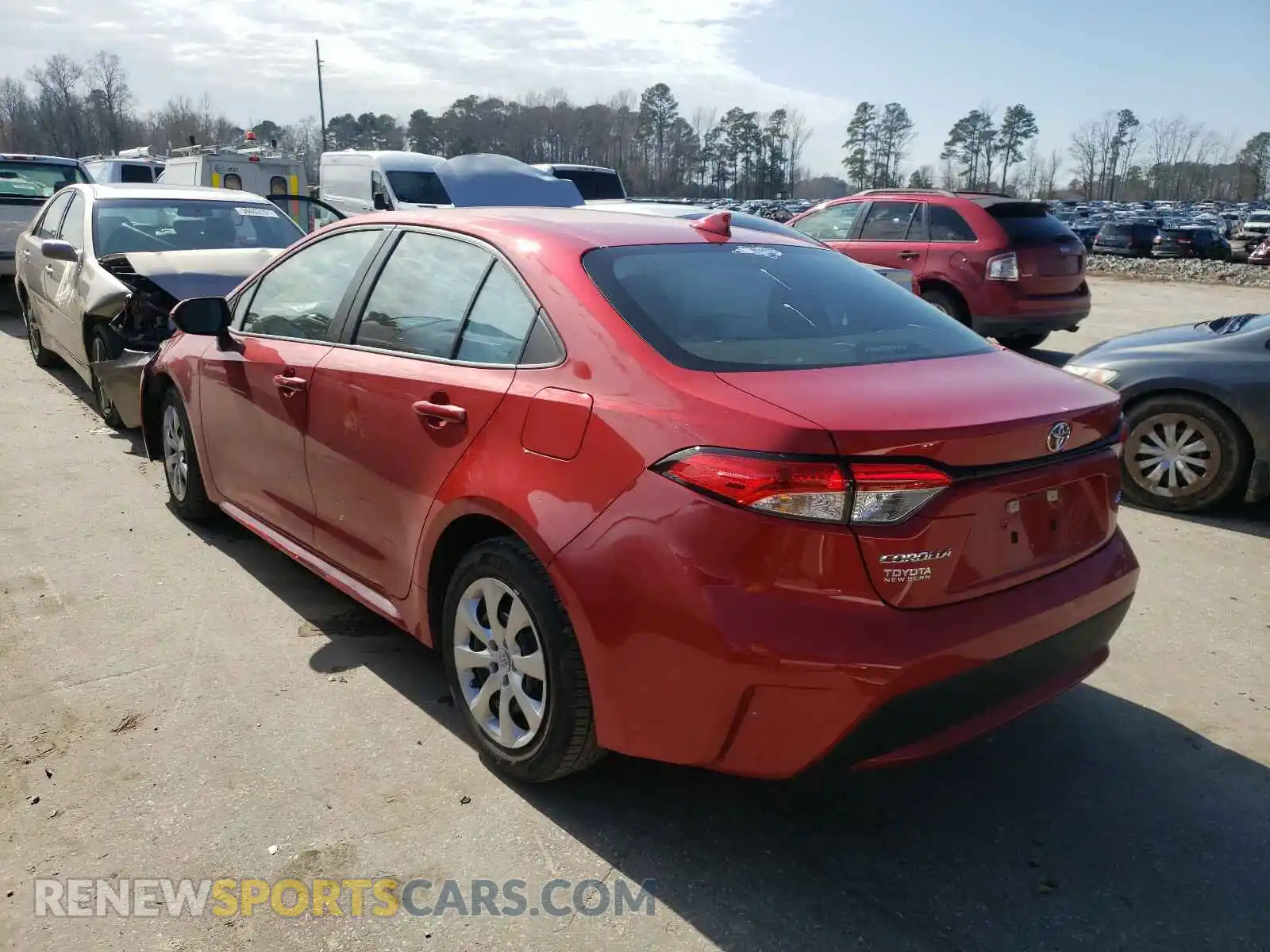 3 Photograph of a damaged car 5YFEPRAE3LP140408 TOYOTA COROLLA 2020