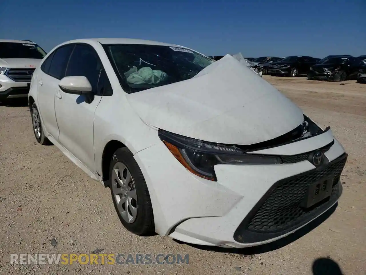 1 Photograph of a damaged car 5YFEPRAE3LP140697 TOYOTA COROLLA 2020