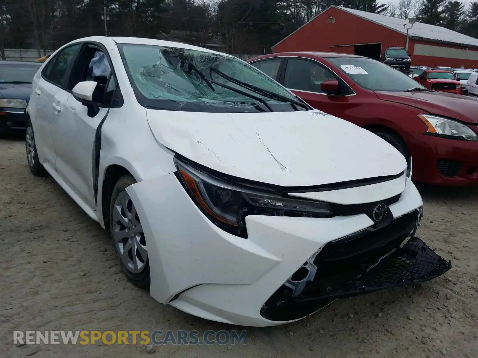 1 Photograph of a damaged car 5YFEPRAE4LP007463 TOYOTA COROLLA 2020