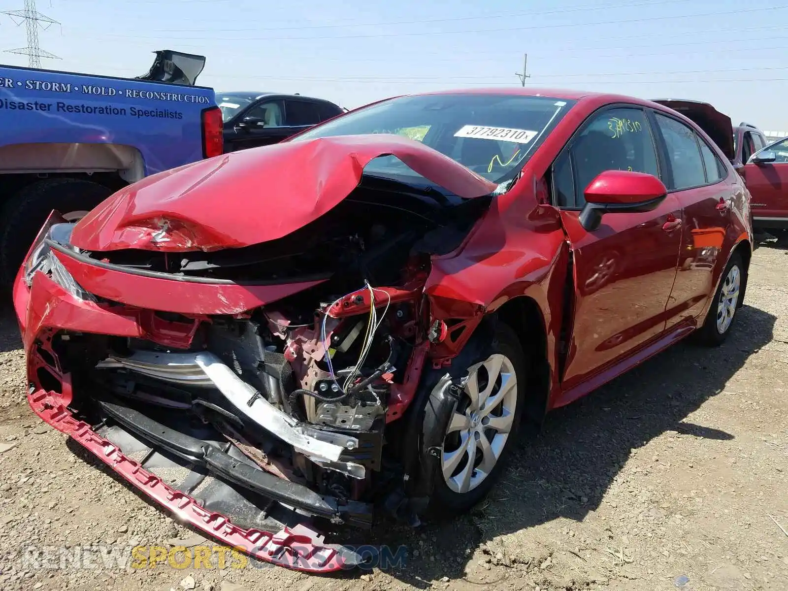 2 Фотография поврежденного автомобиля 5YFEPRAE4LP011304 TOYOTA COROLLA 2020