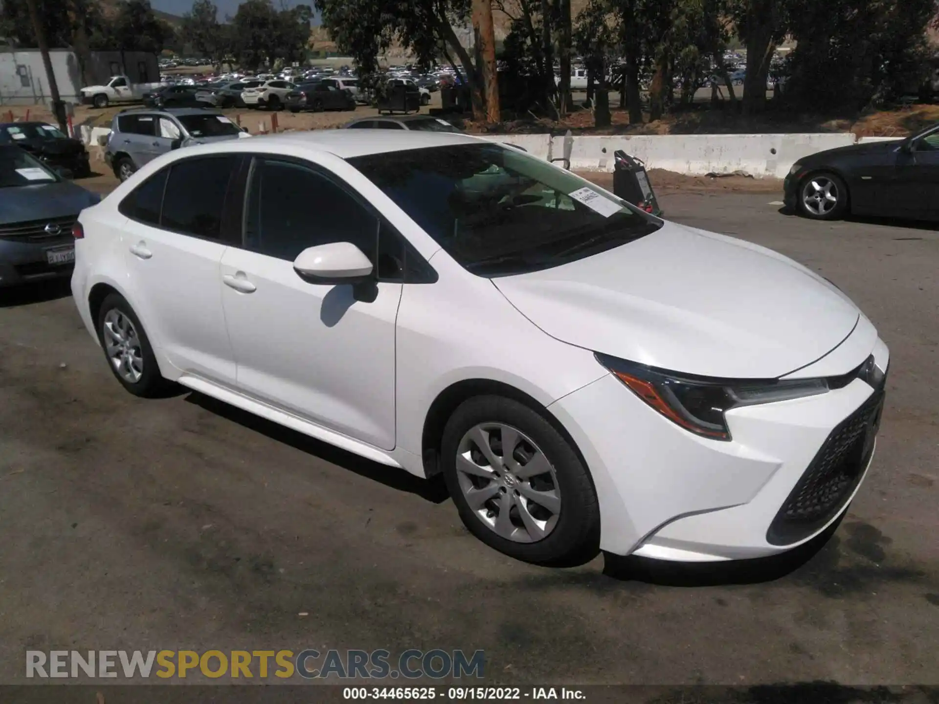 1 fotografías del automóvil dañado 5YFEPRAE4LP021329 TOYOTA COROLLA 2020